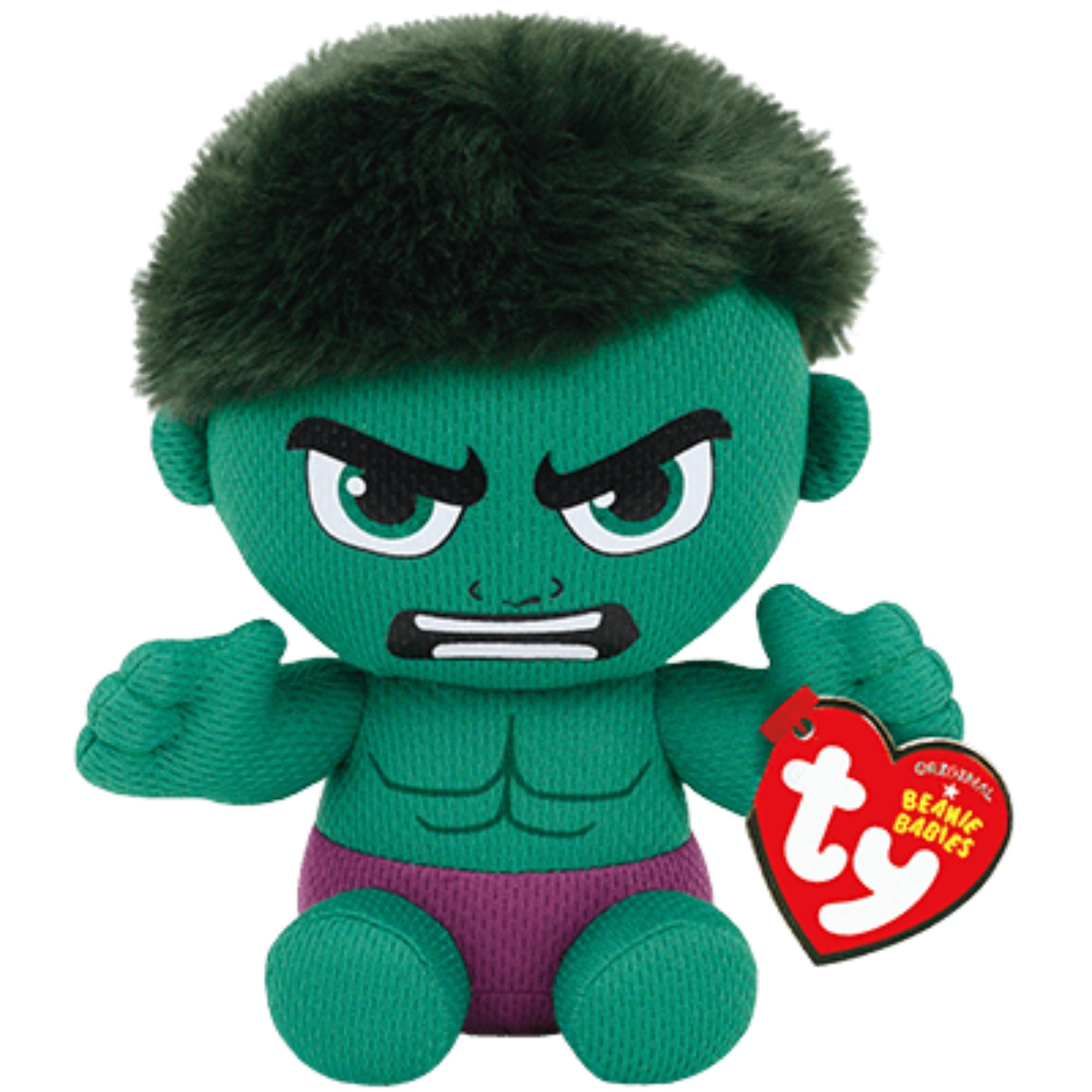 Limited Offer! Ty Marvel Regular Plush - Incredible Hulk for Avengers Fans