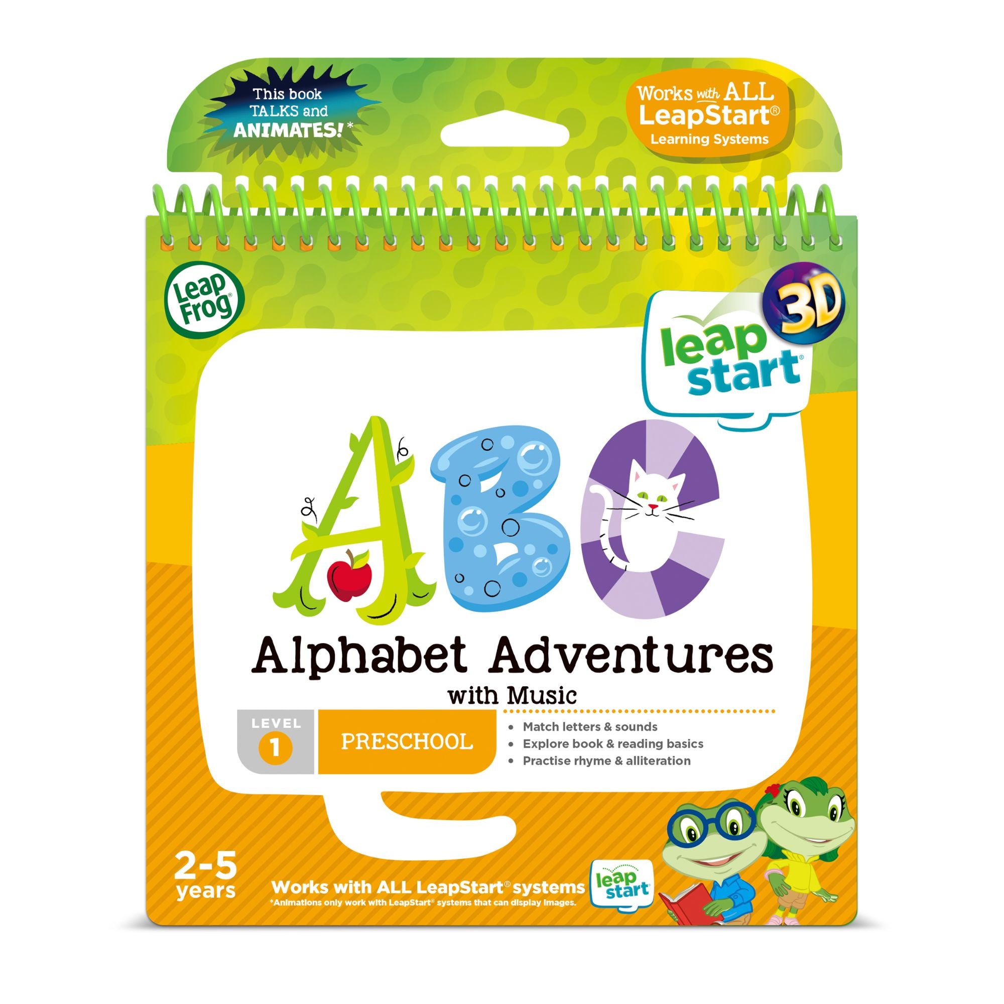 LeapFrog LeapStart ABC Alphabet Adventures With Music Activity Book
