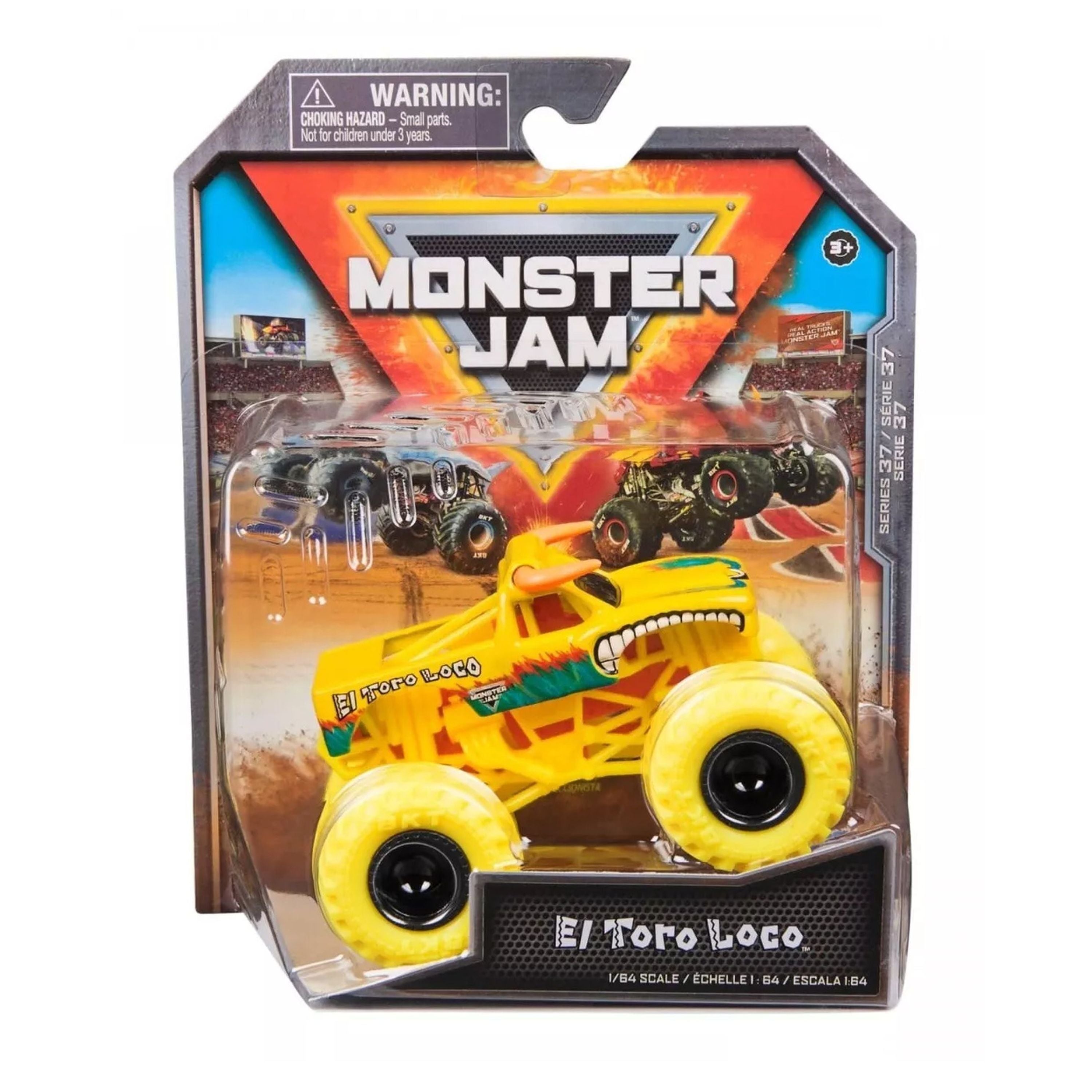1:64 Scale Monster Jam Series 37 Die - Cast El Toro Loco Monster Truck