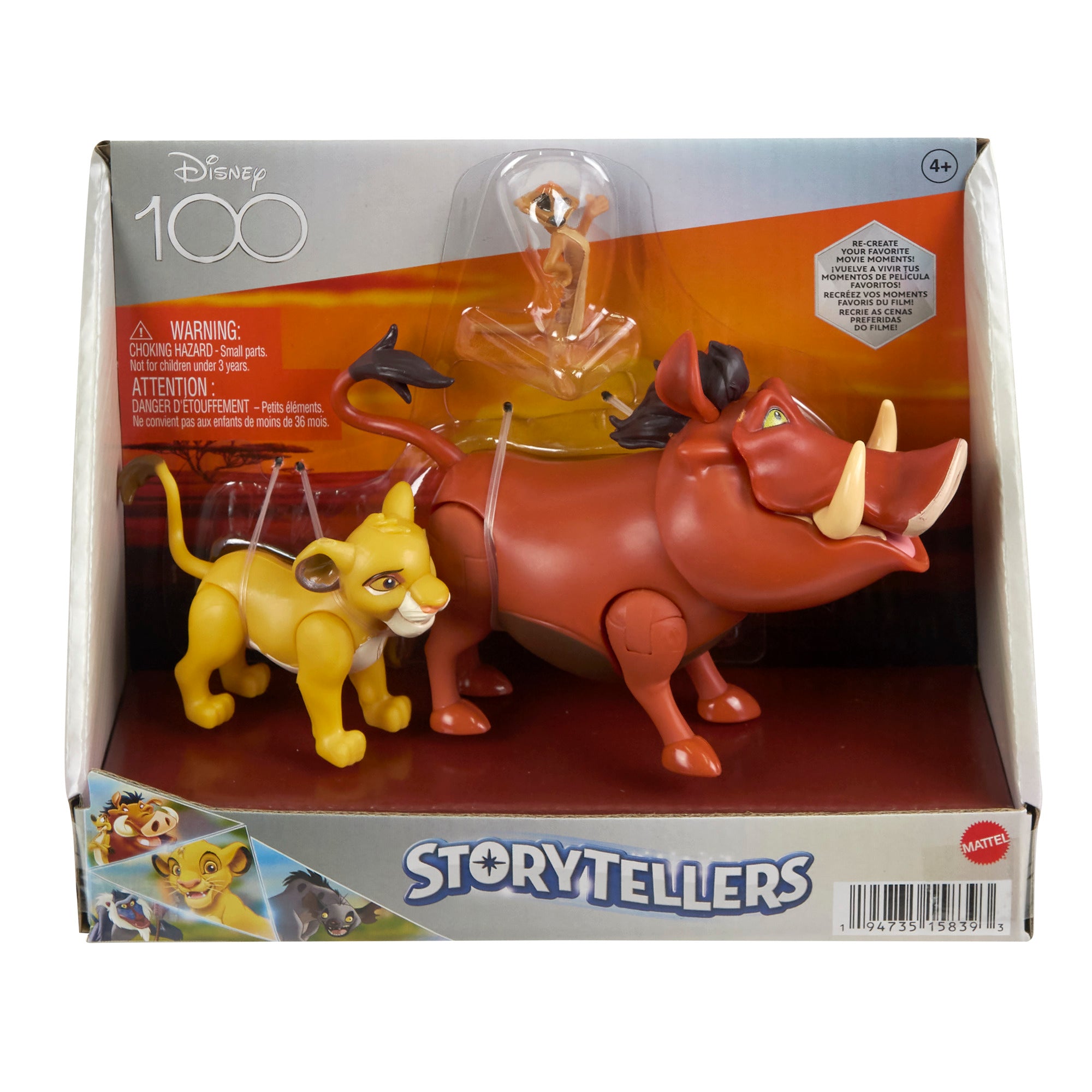 Disney The Lion King 3-Pack 4-Inch Poseable Character Figure Set for All Ages