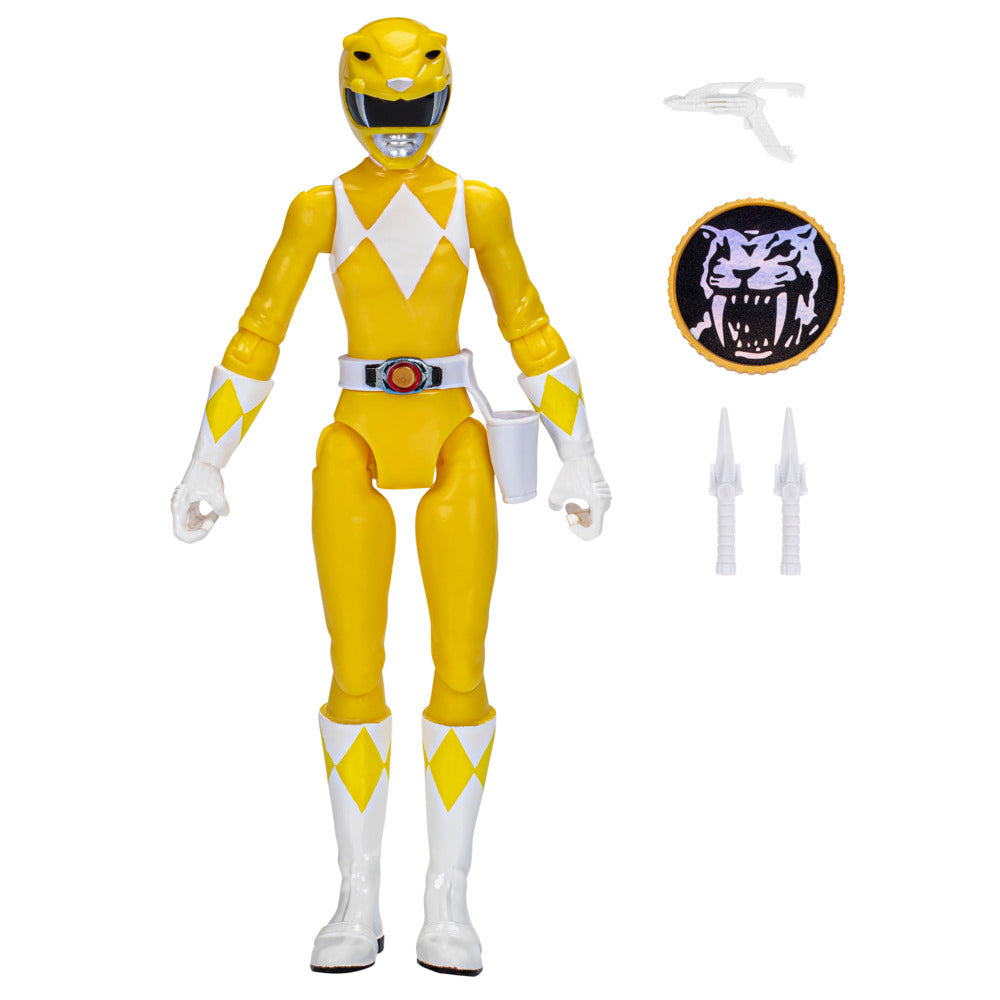 Hot! 6-Inch Power Rangers Mighty Morphin Yellow Ranger Action Figure