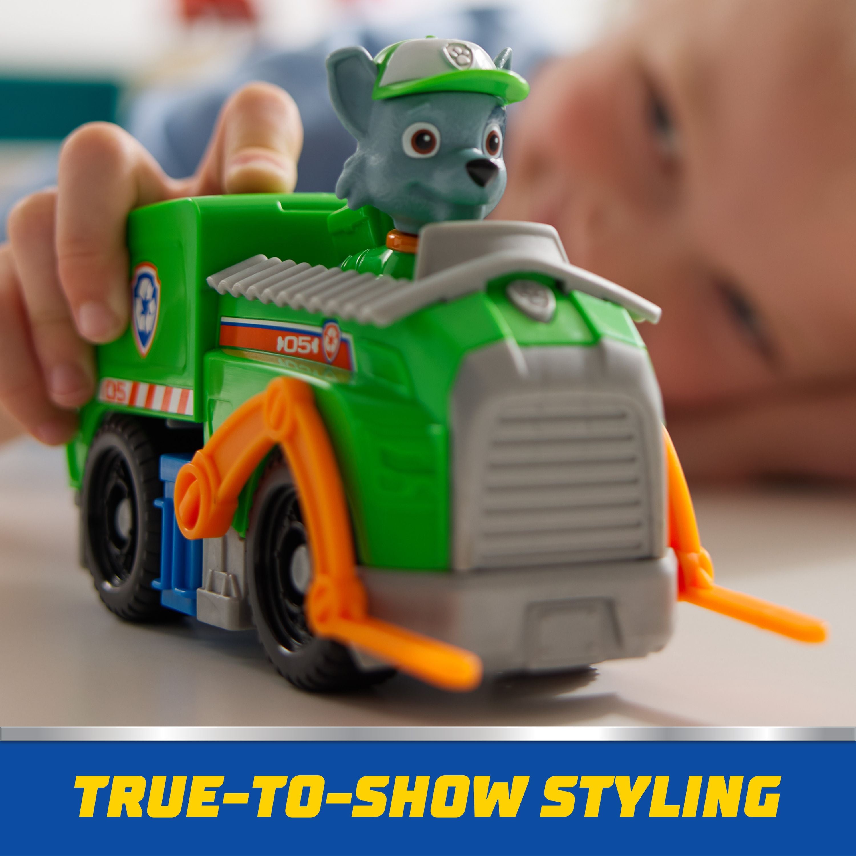 Eco-Friendly PAW Patrol Rocky's Basic Rescue Trash Truck Toy