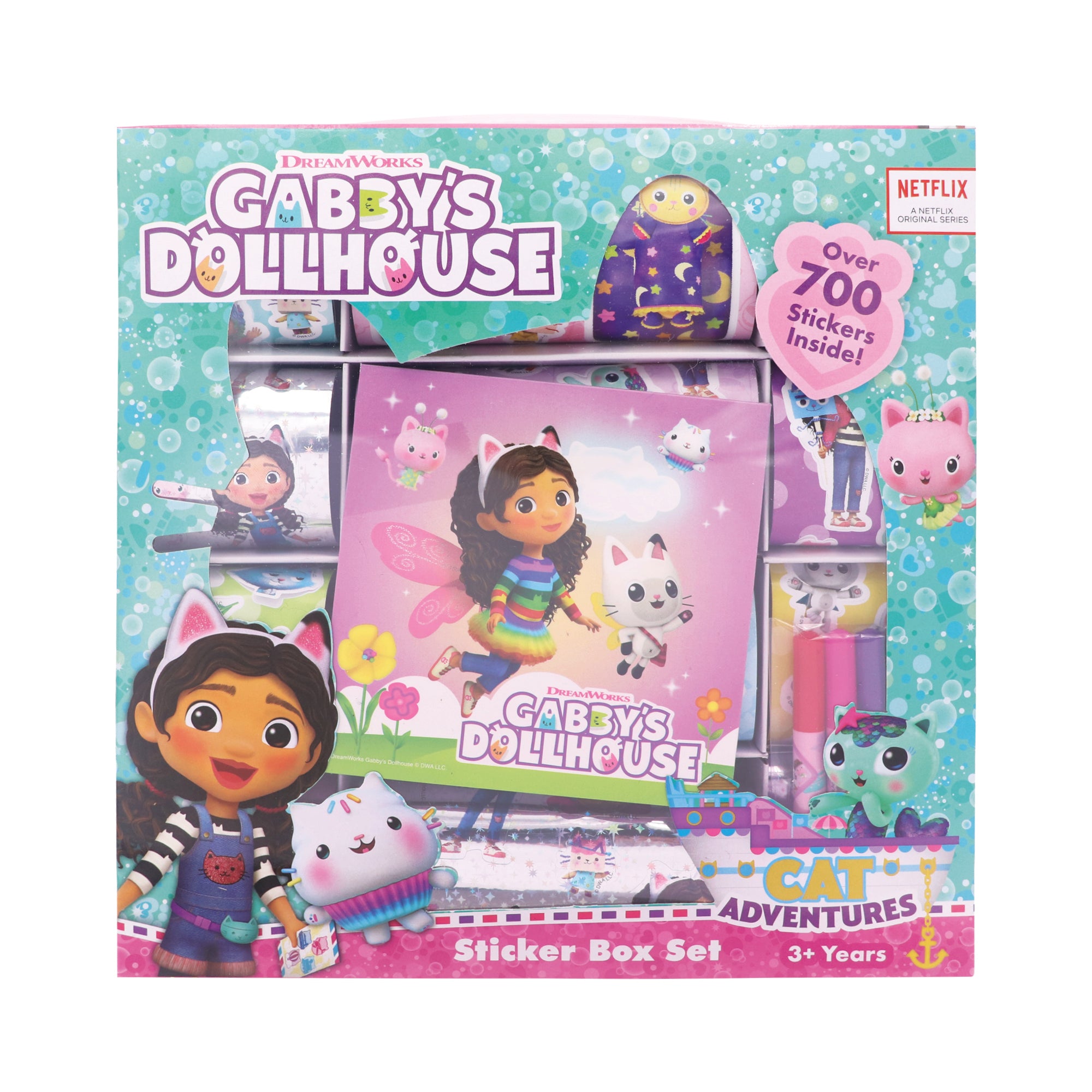 Gabby's Dollhouse Cat Adventures Sticker Box Set - Over 700 Stickers for Endless Fun