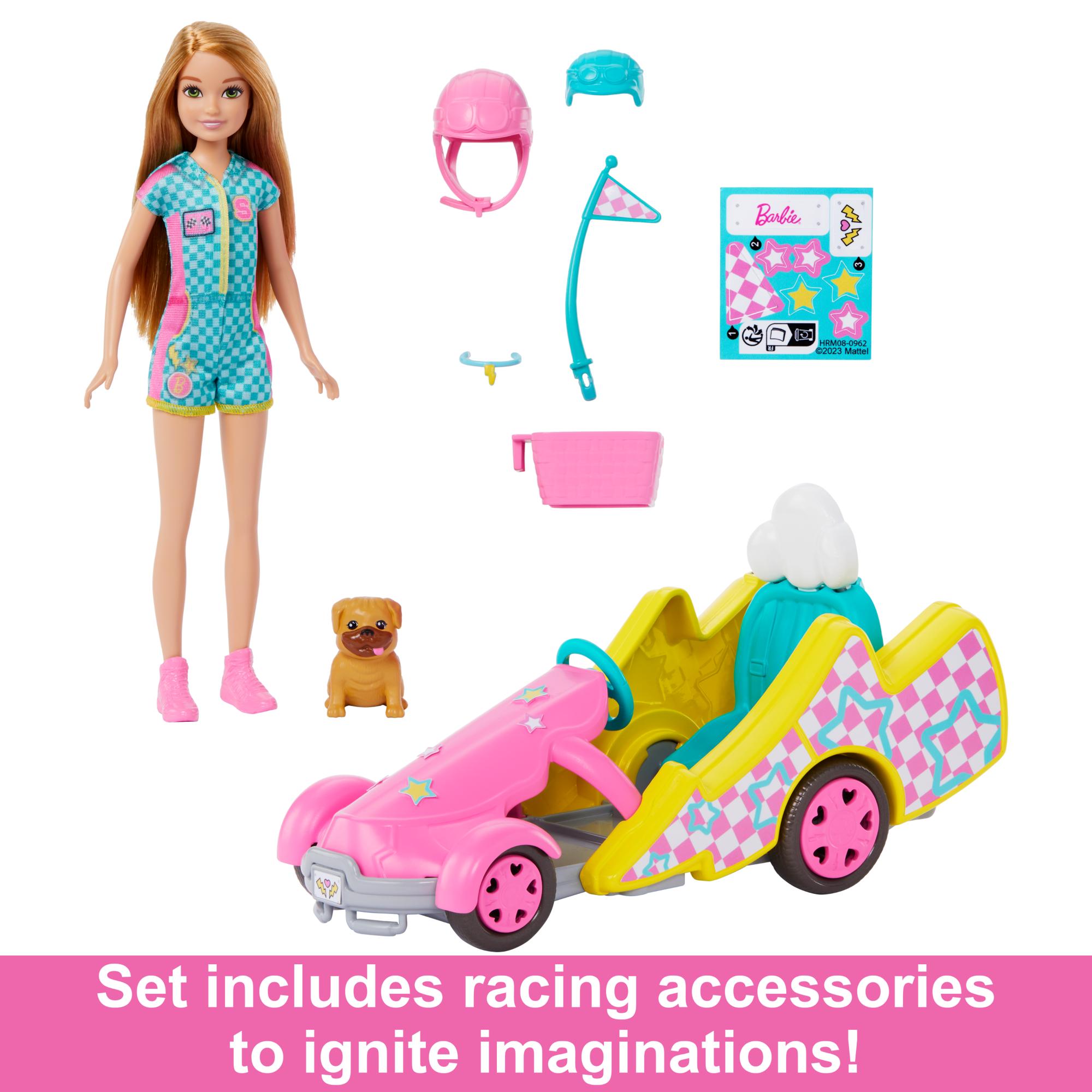 Hot Sale! Barbie and Stacie Rescue Themed Doll with Go - Kart Toy Set