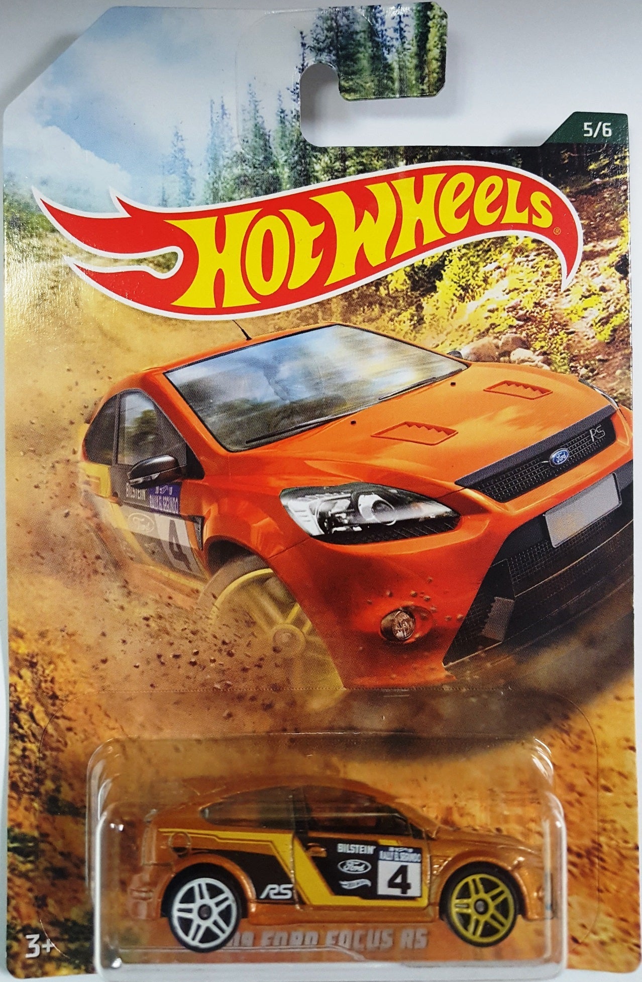 Hot Wheels 1:64 Scale '09 Ford Focus RS Backroad Rally Sport Car Kit