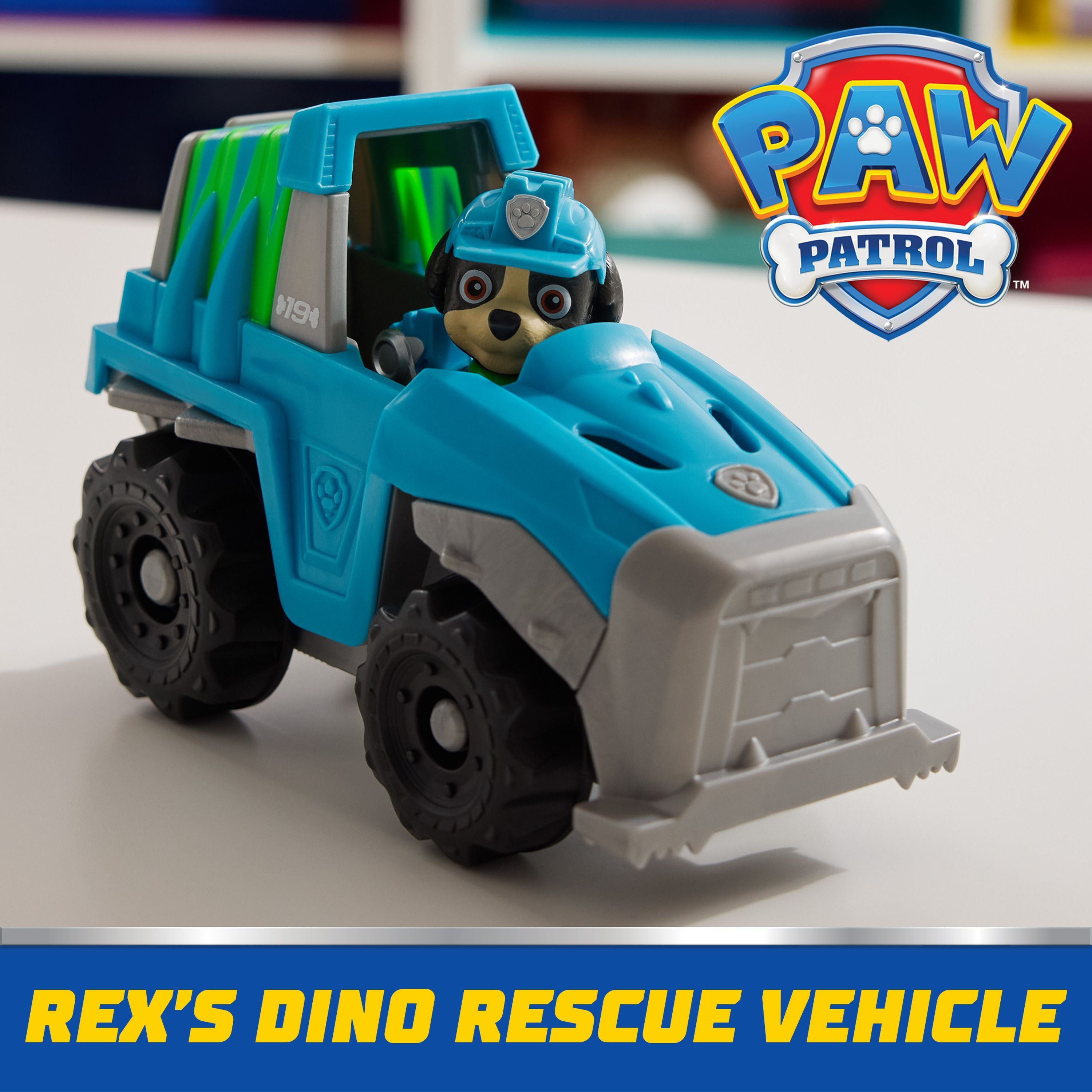 Hot Sale! PAW Patrol Rex's Basic Dino Rescue Vehicle Toy for Kids