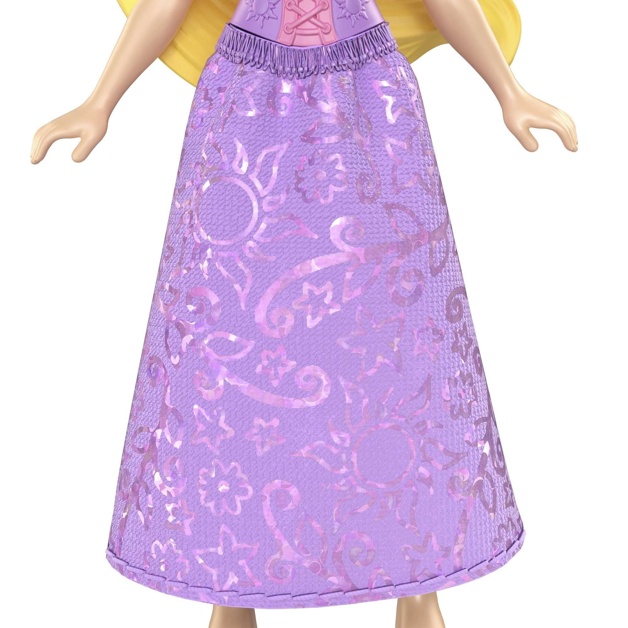 Small, Poseable Disney Princess Doll - Rapunzel with Metallic Details