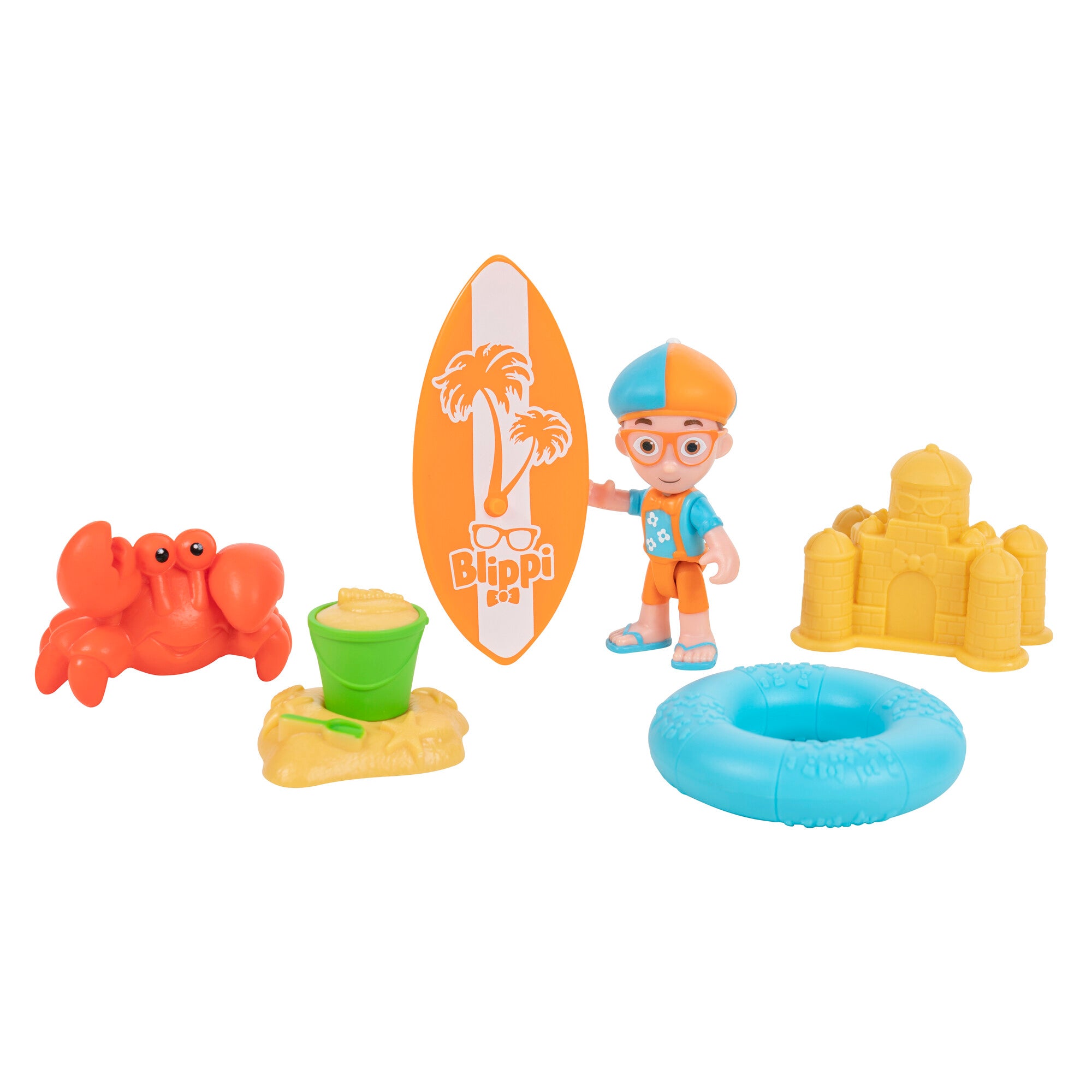 Hot! Blippi Adventures Beach Day Toy Multipack