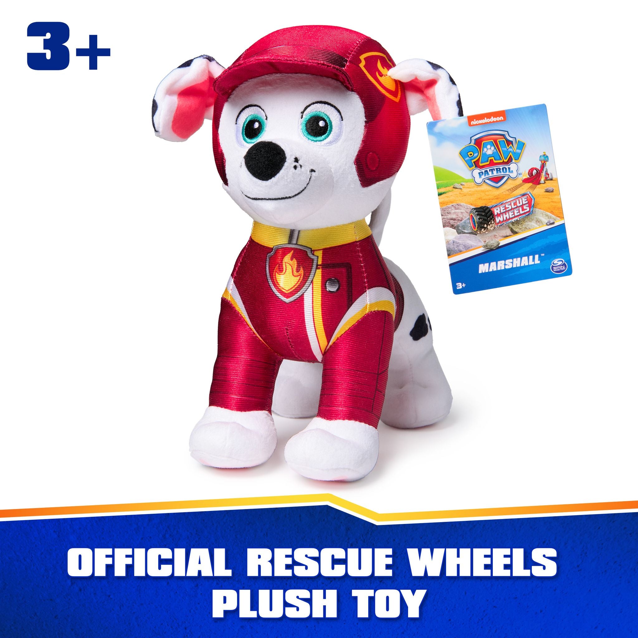 Hot Sale! 8-Inch PAW Patrol Rescue Wheels Plush Toy - Marshall for Kids