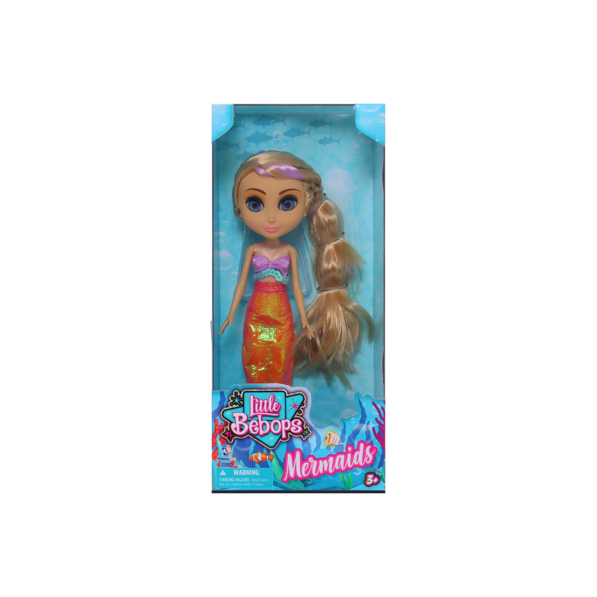 25cm Little Bebops Dolls - Assorted Mermaid Styles, Ideal for Fantasy Play
