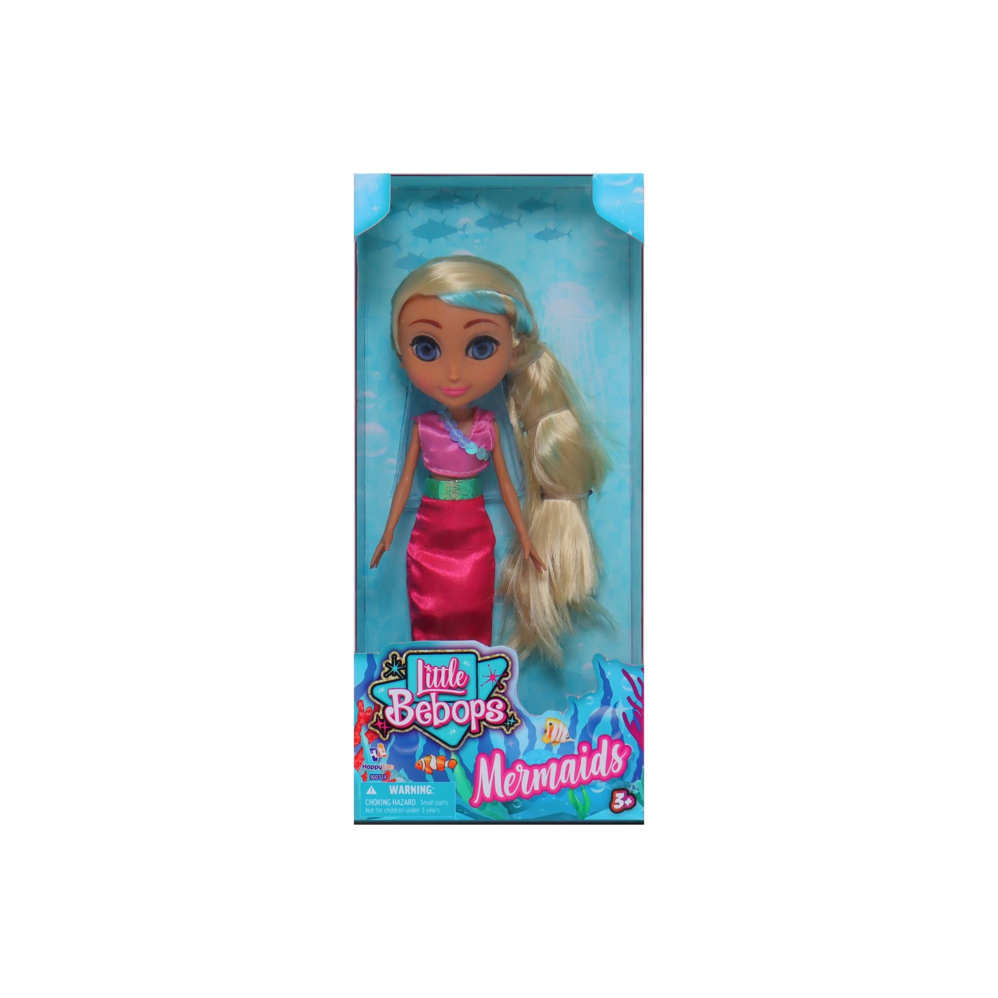 25cm Little Bebops Dolls - Assorted Mermaid Styles, Ideal for Fantasy Play