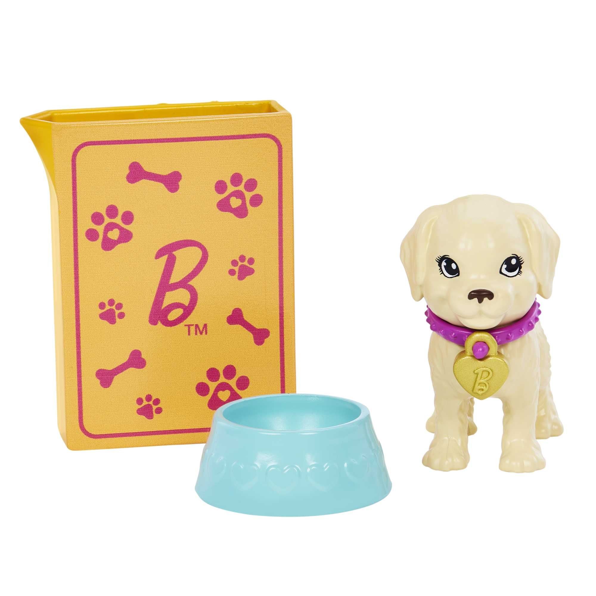 Hot! Barbie Pup Adoption Set with Doll & Accessories