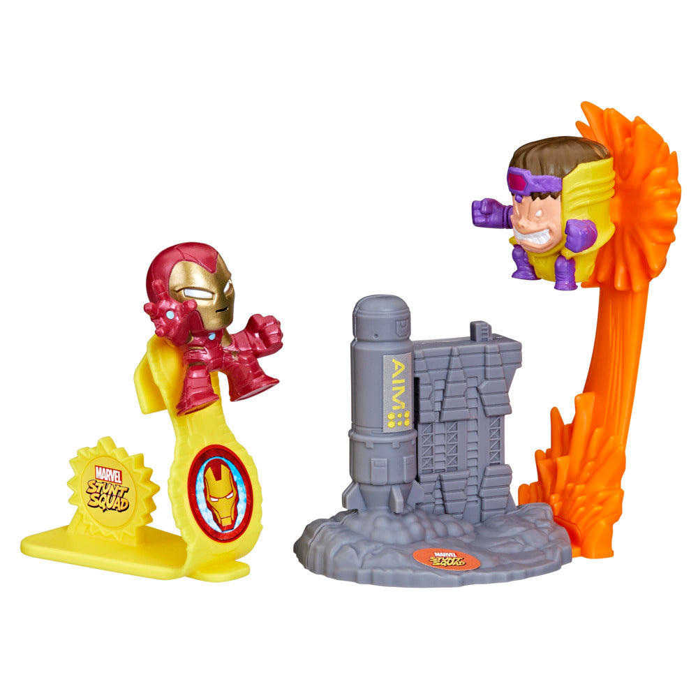 Marvel Stunt Squad: Exciting Iron Man vs M.O.D.O.K. Action Figure Set