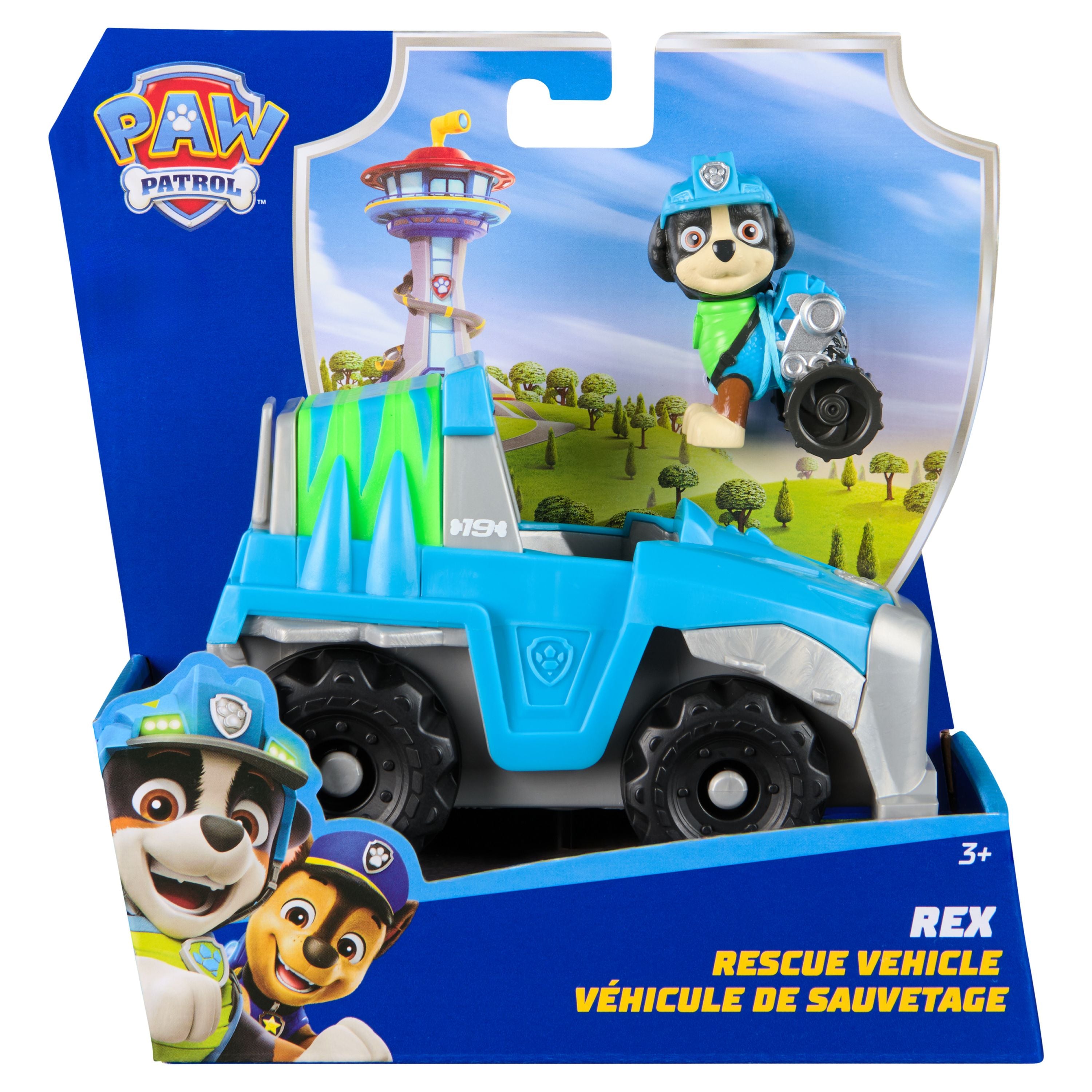 Hot Sale! PAW Patrol Rex's Basic Dino Rescue Vehicle Toy for Kids