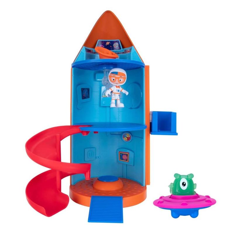 Hot! Blippi Rocket Ship Playset with Figures