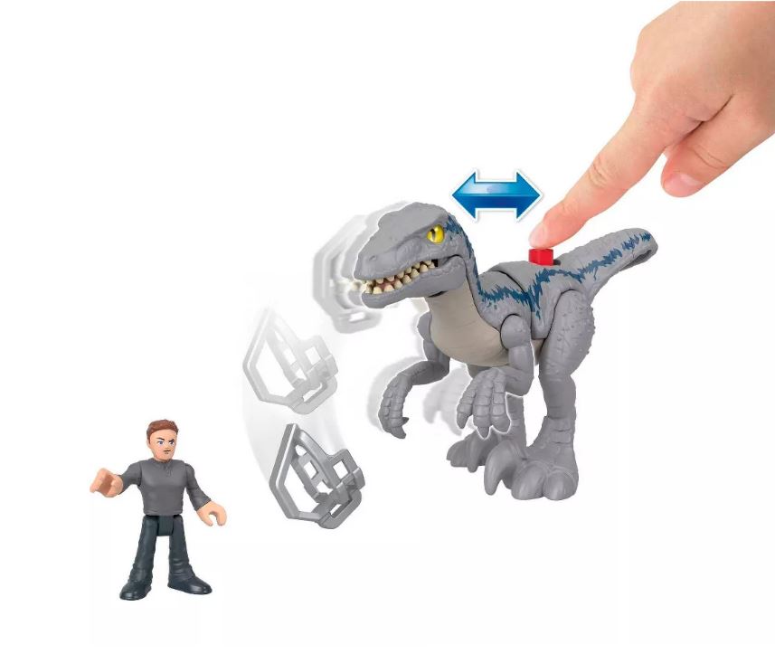 Fisher-Price Imaginext Jurassic World: Thrashing Blue Figure Set - Great for Preschool Play!