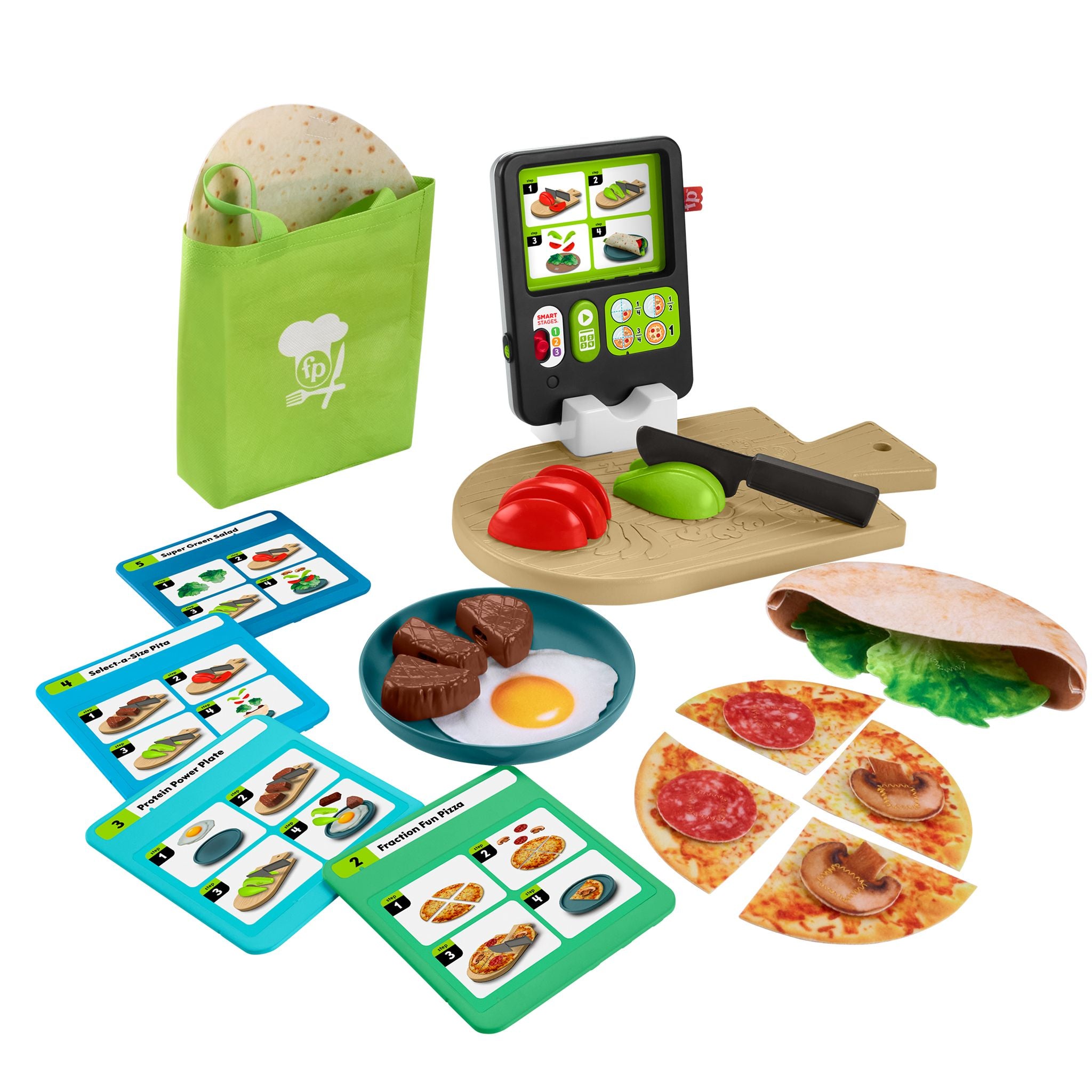 Hot Deal! Fisher-Price Interactive Laugh & Learn 1-2-3 Cooking Meal Kit for Young Chefs