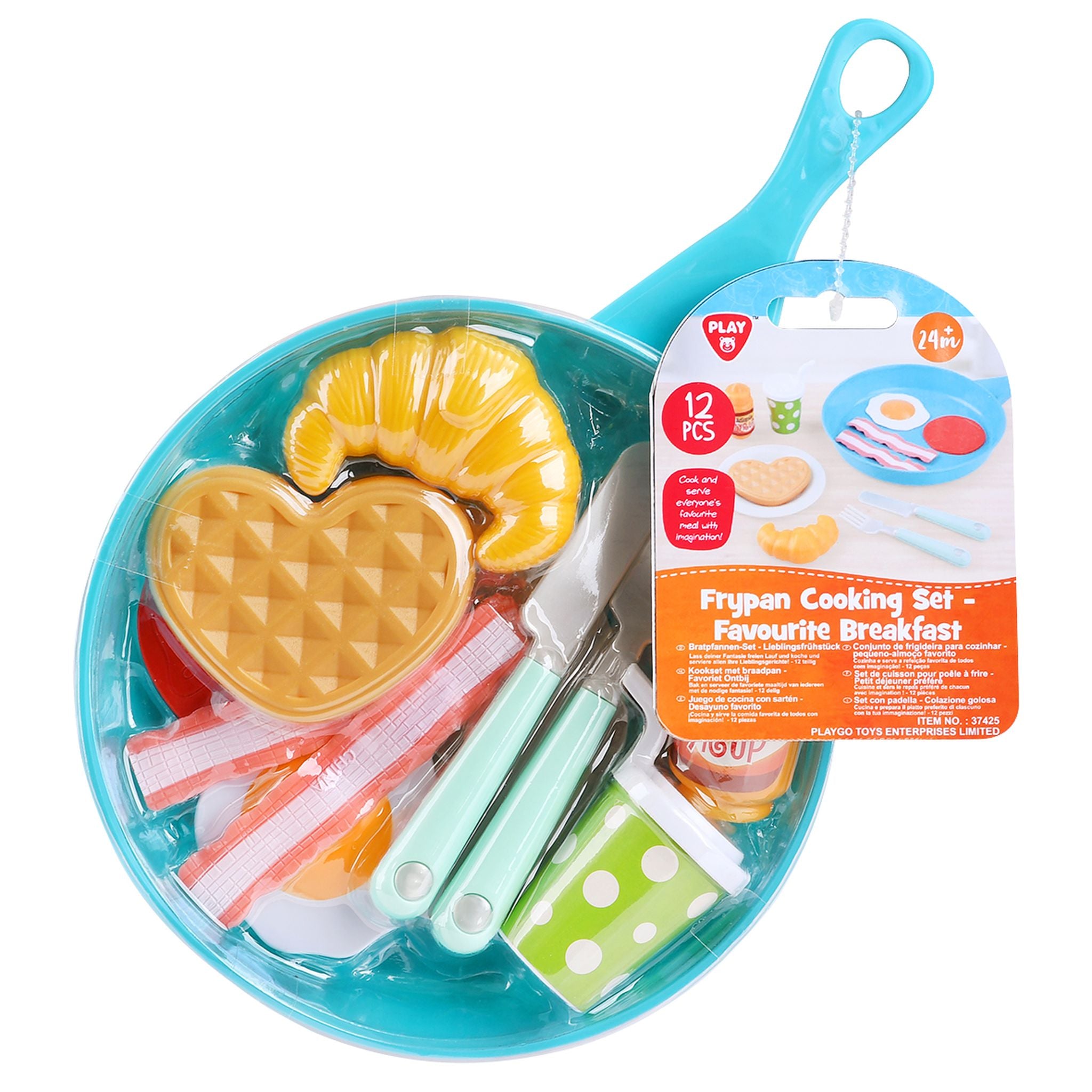Playgo Toys Ent. Ltd. Assorted Styles 12-Piece Frypan Cooking Toy Set
