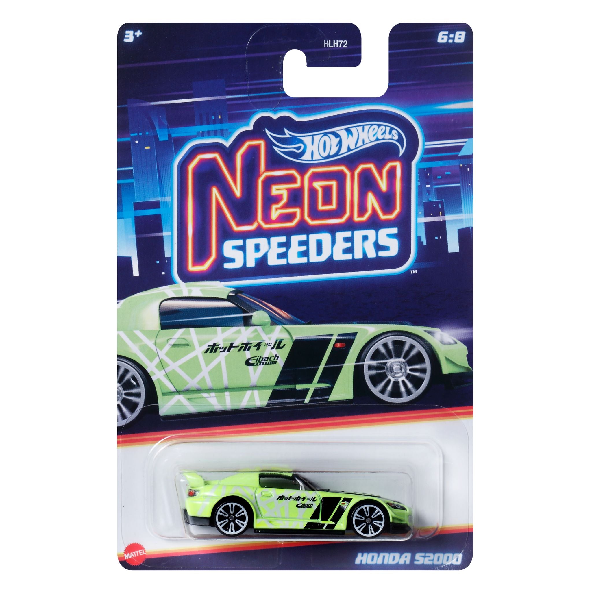 Hot Wheels Assorted Neon Speeders Die - Cast Cars, Ideal for Kids and Collectors
