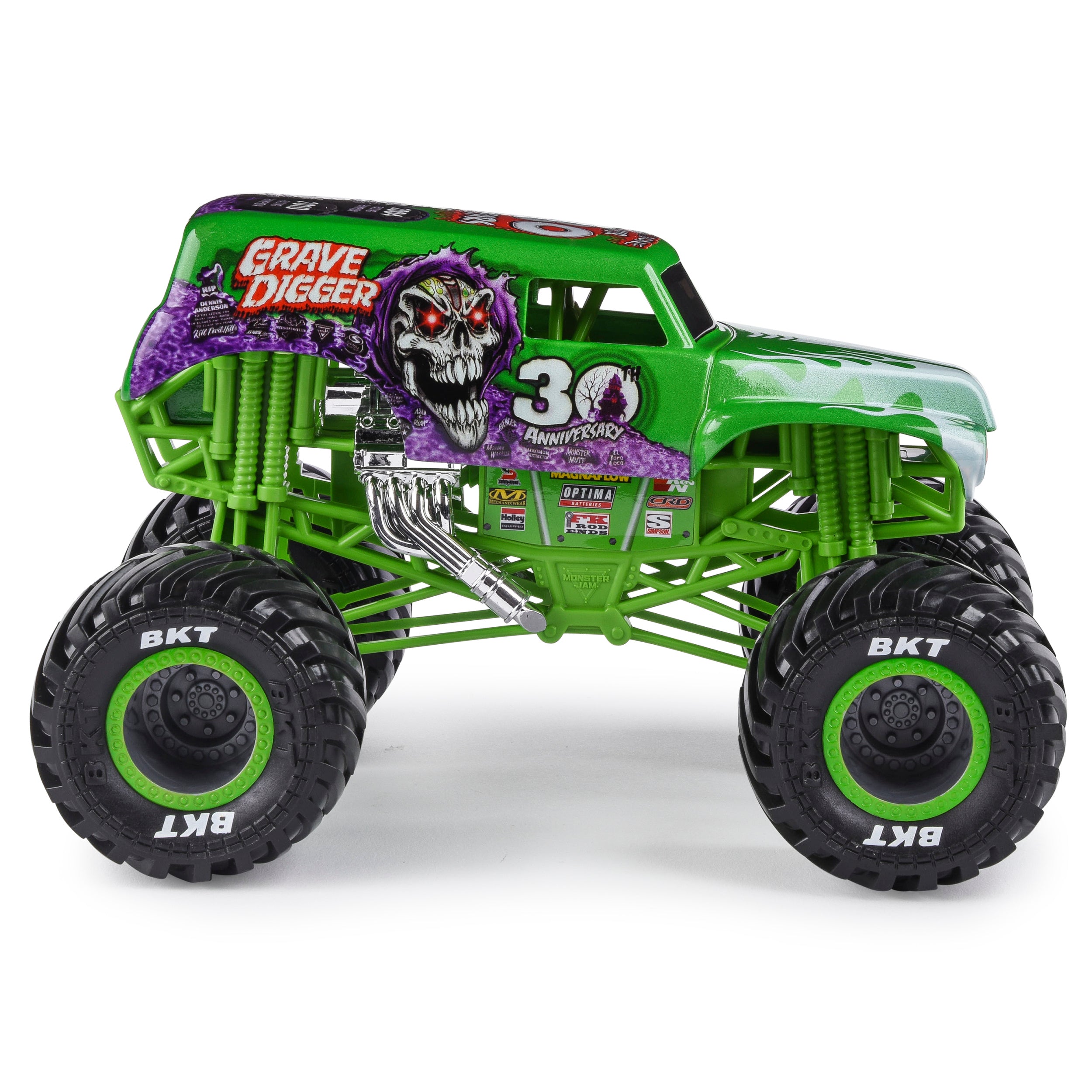 Limited 30th Anniversary! Monster Jam 1:24 Scale Grave Digger Die - Cast Monster Truck