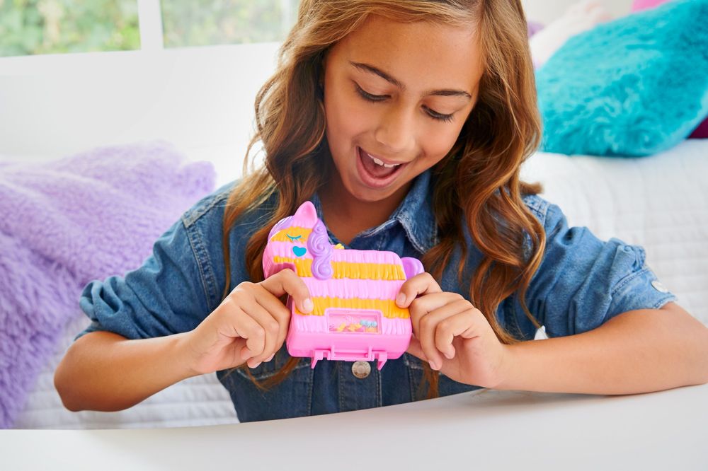 Hot Sale! Polly Pocket Pinata Party Compact - Miniature Adventure World