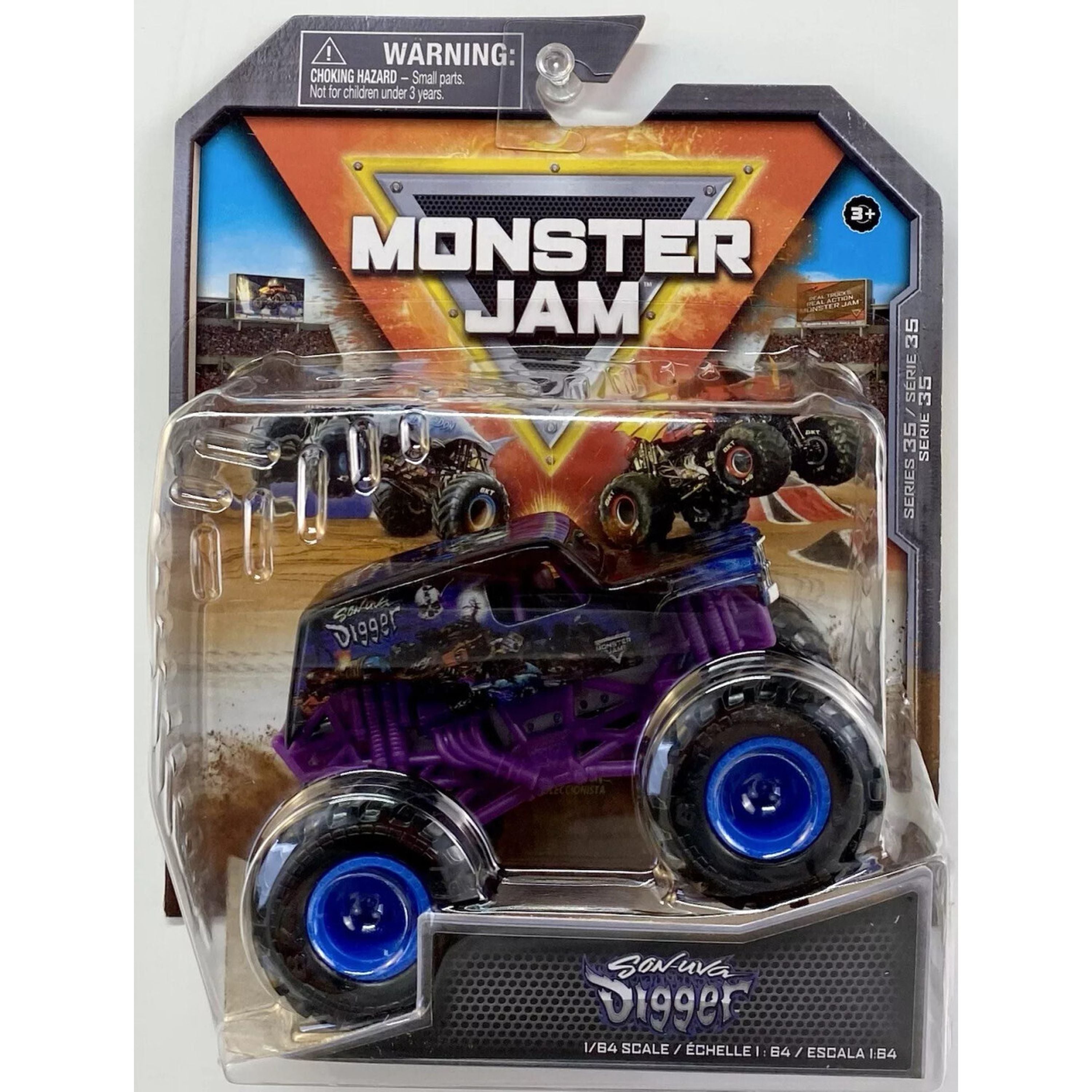 Hot Deal! Monster Jam 1:64 Scale Die - Cast Monster Truck Series 35 Son Uva Digger for Collection