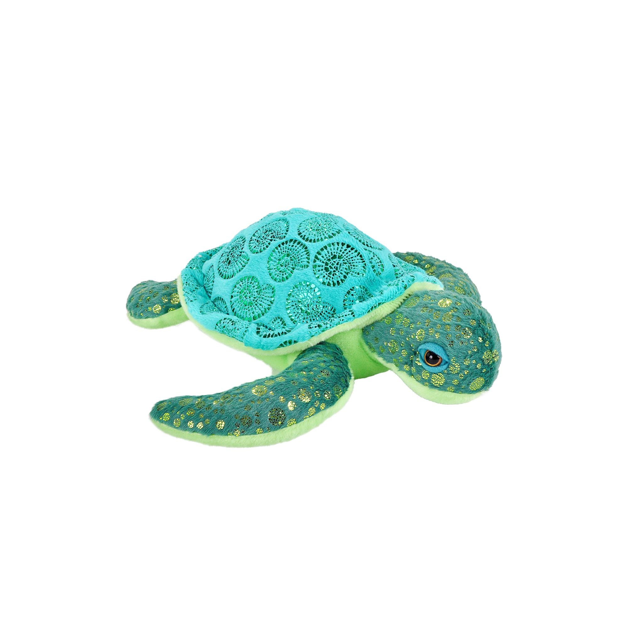 Wild Republic 8-Inch Jr Foilkins Sea Turtle Plush Toy