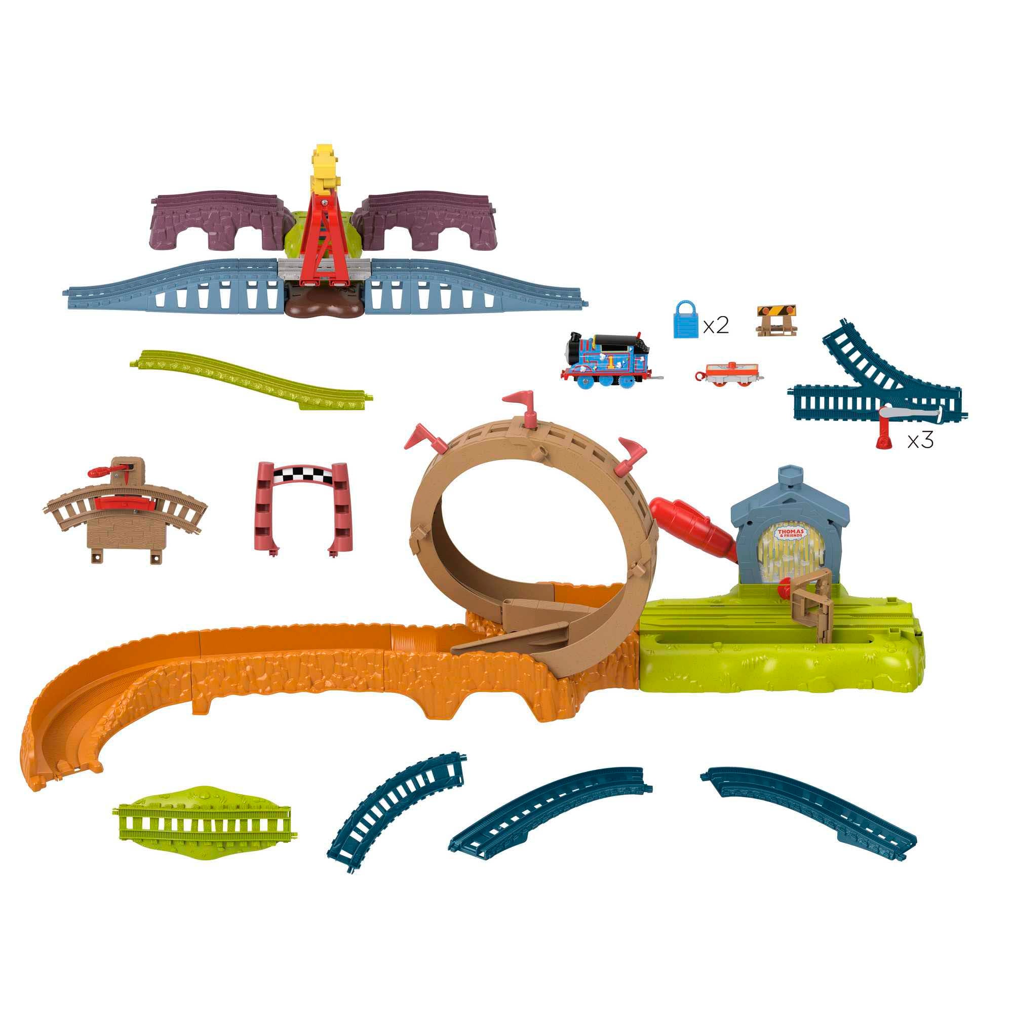 Fisher-Price Thomas & Friends Launch & Loop Maintenance Yard Trackset - Epic Sodor Adventure!
