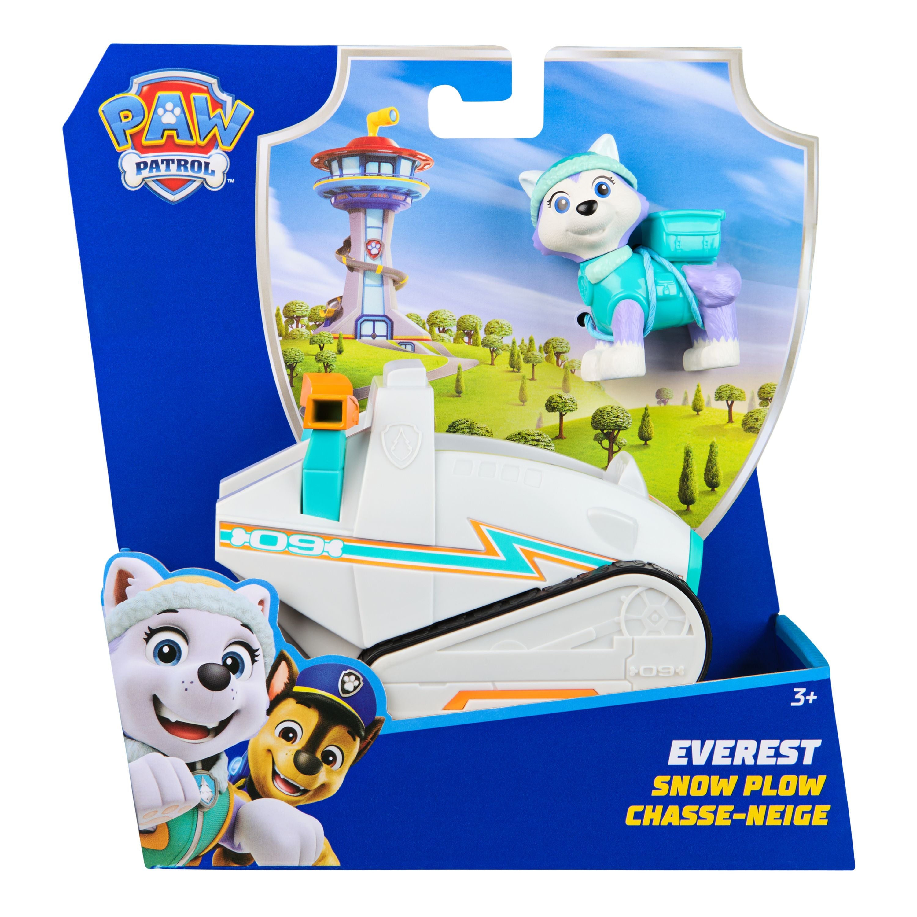 Hot Sale! PAW Patrol Preschool Rescue Toy - Everest's Basic Snow Plow Vehicle