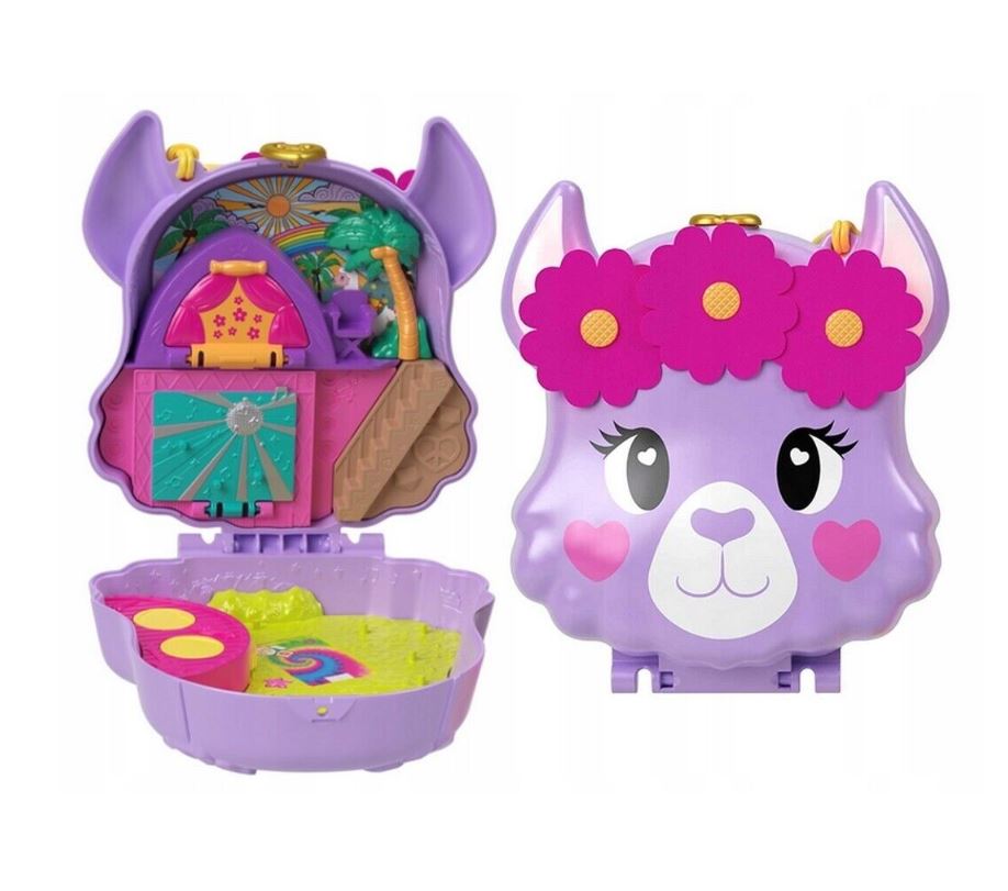 Adorable Polly Pocket Llama Compact for Camp Adventure Fun