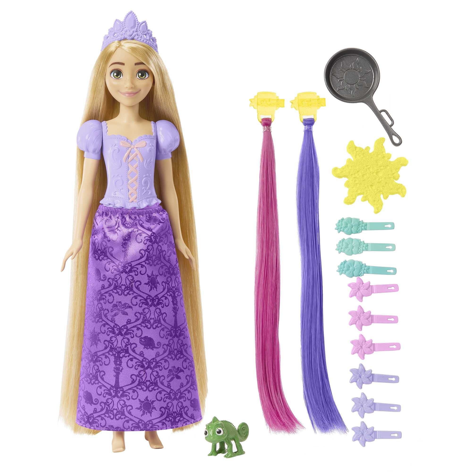 Hot Deal! Disney Princess Rapunzel Feature Doll with Long Stylable Hair and Accessories