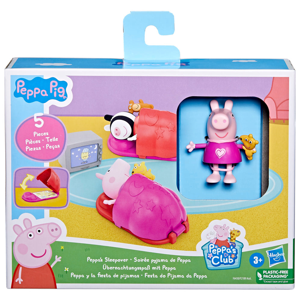 Hot! Peppa Pig Sleepover Party Playset