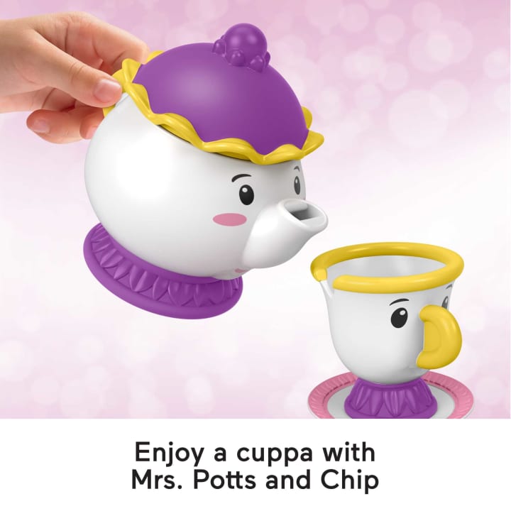 Fisher-Price Little People Playset: Disney Princess Belle's Magical Tea Party - Ideal for Toddlers