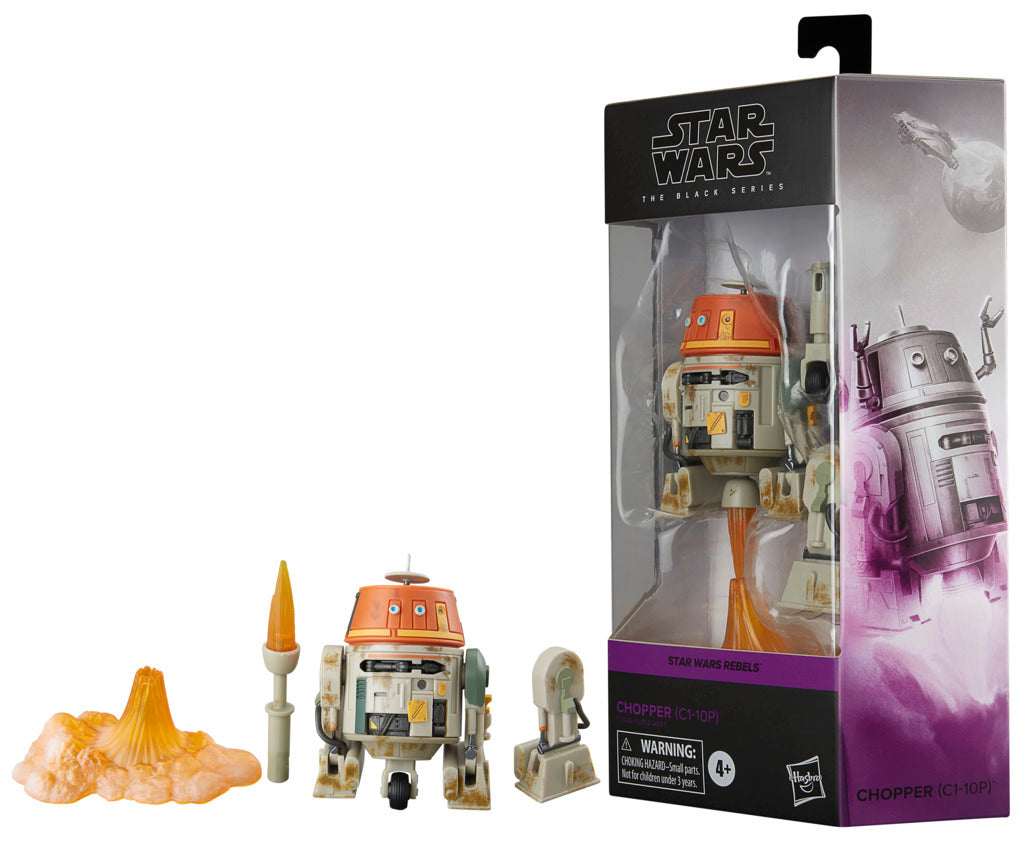 6-Inch Star Wars The Black Series Action Figure - Detailed Chopper (C1-10P)