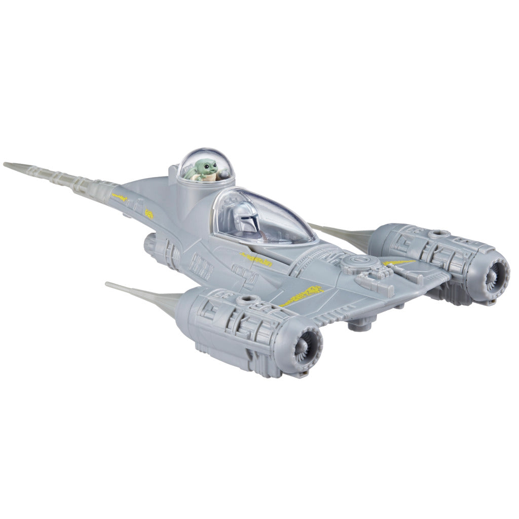 Hot Sale! Star Wars Mission Fleet Mandalorian's N - 1 Starfighter Speed Run Action Figure Set