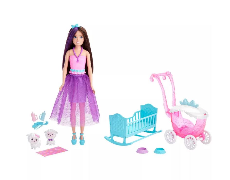 Barbie Dreamtopia Skipper Doll with Nurturing Lamb Playset