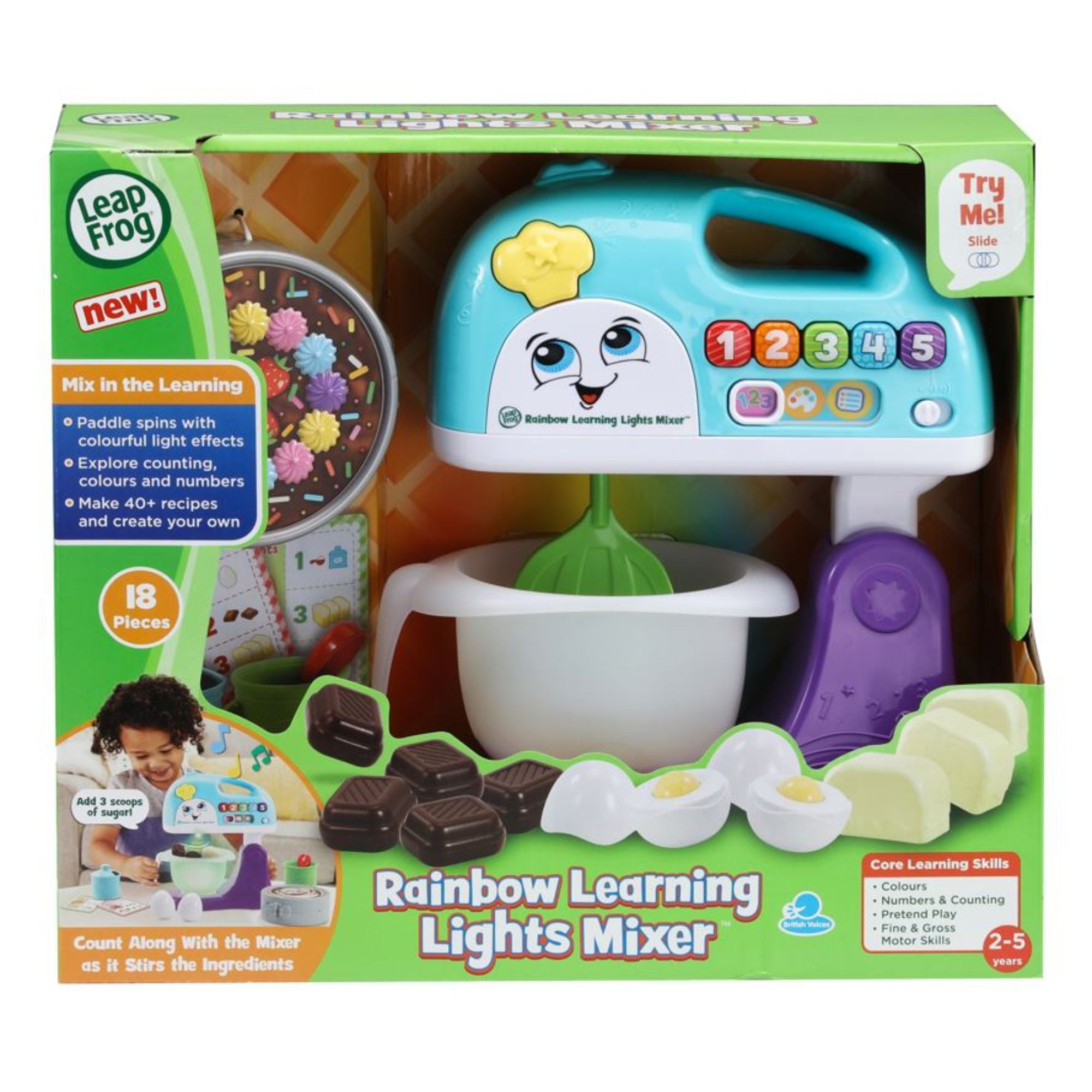 LeapFrog Rainbow Learning Lights Stand Mixer - Ideal for Little Bakers