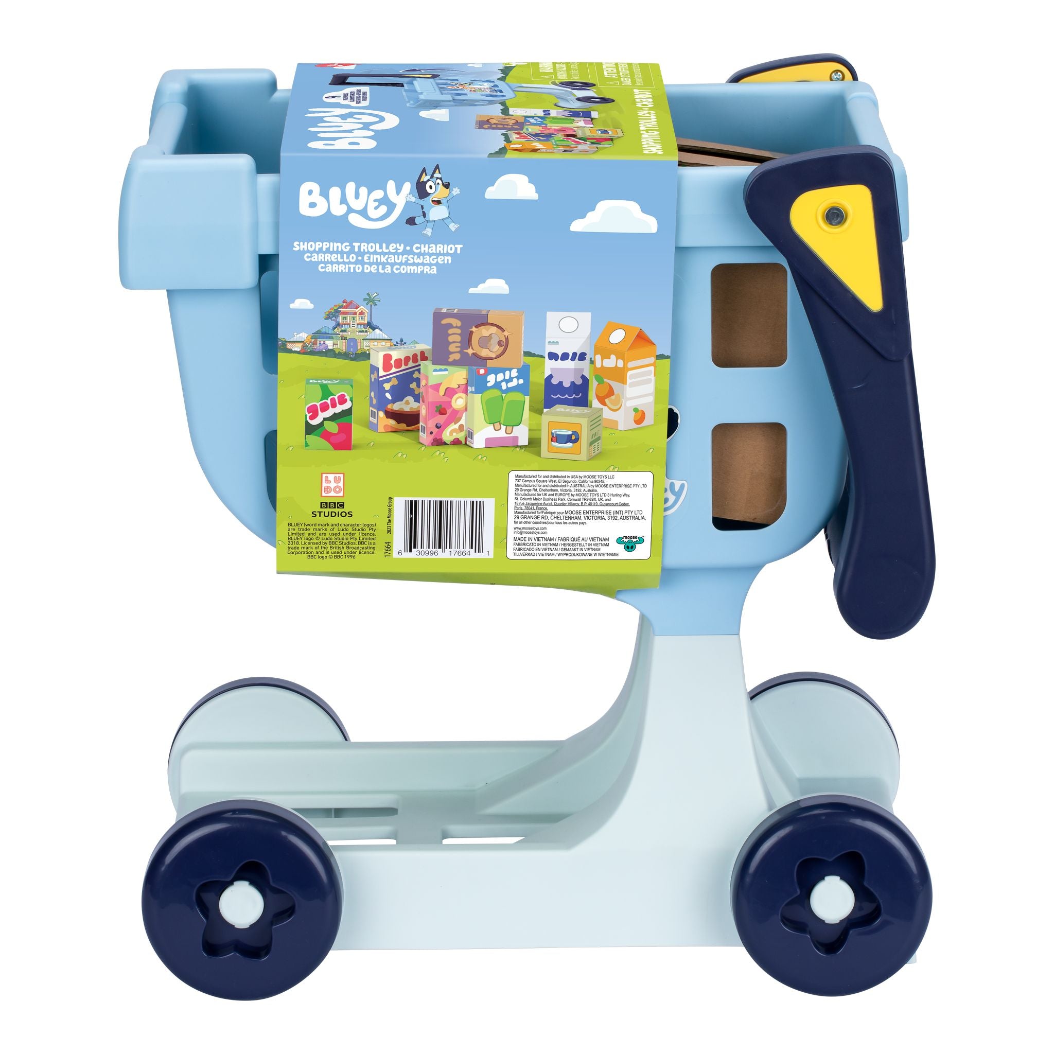 Hot! Bluey Series Role - Play Shopping Trolley