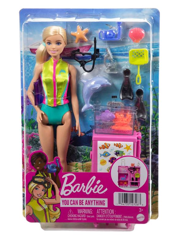 Hot! Barbie Marine Biologist Doll & Mobile Lab Playset