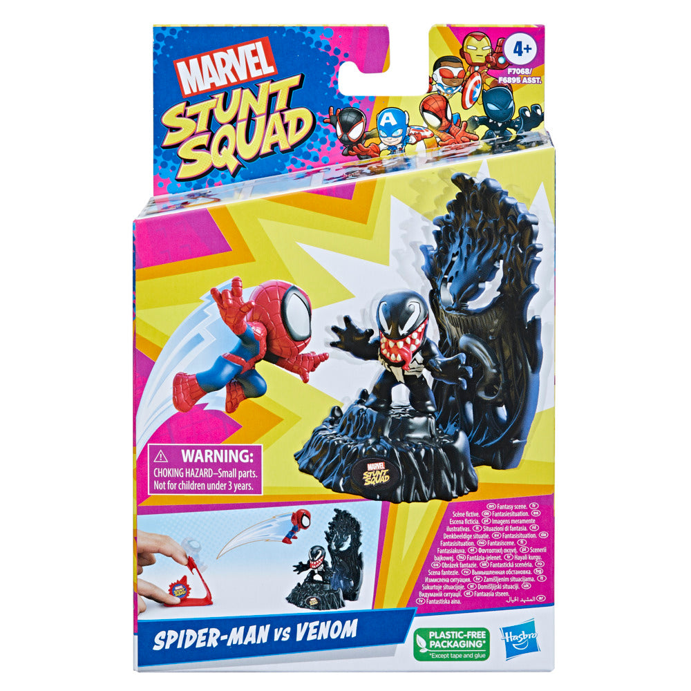Marvel Stunt Squad: Exciting Spider - Man vs Venom Action Figure Set