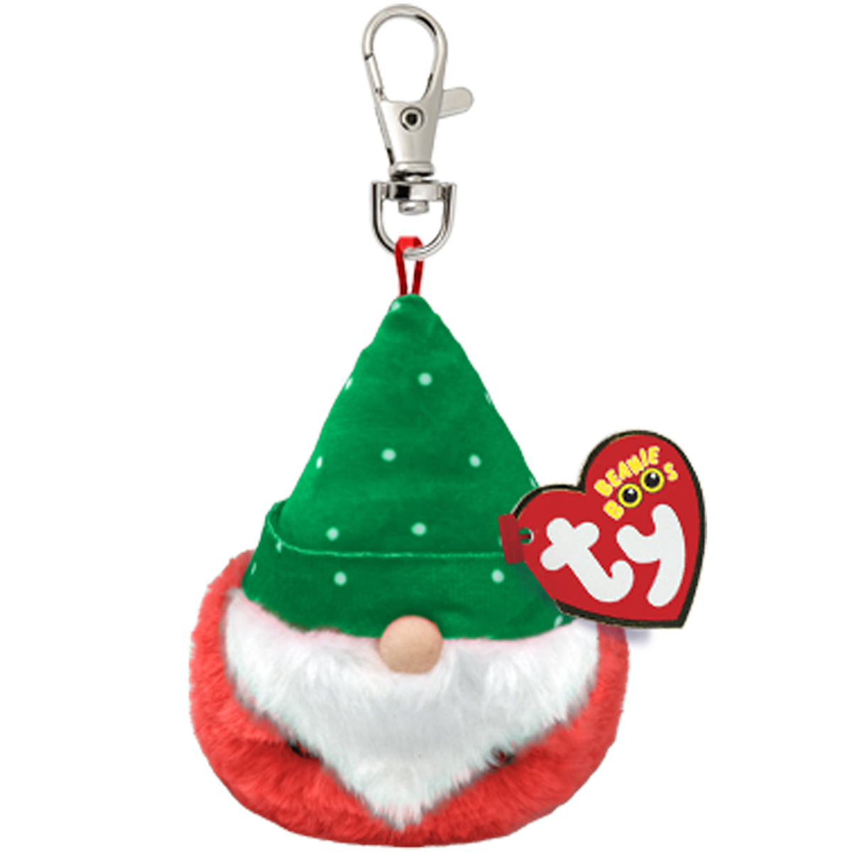 Ty Winter Clip - Turvey the Green Hat Gnome, Perfect for Holidays