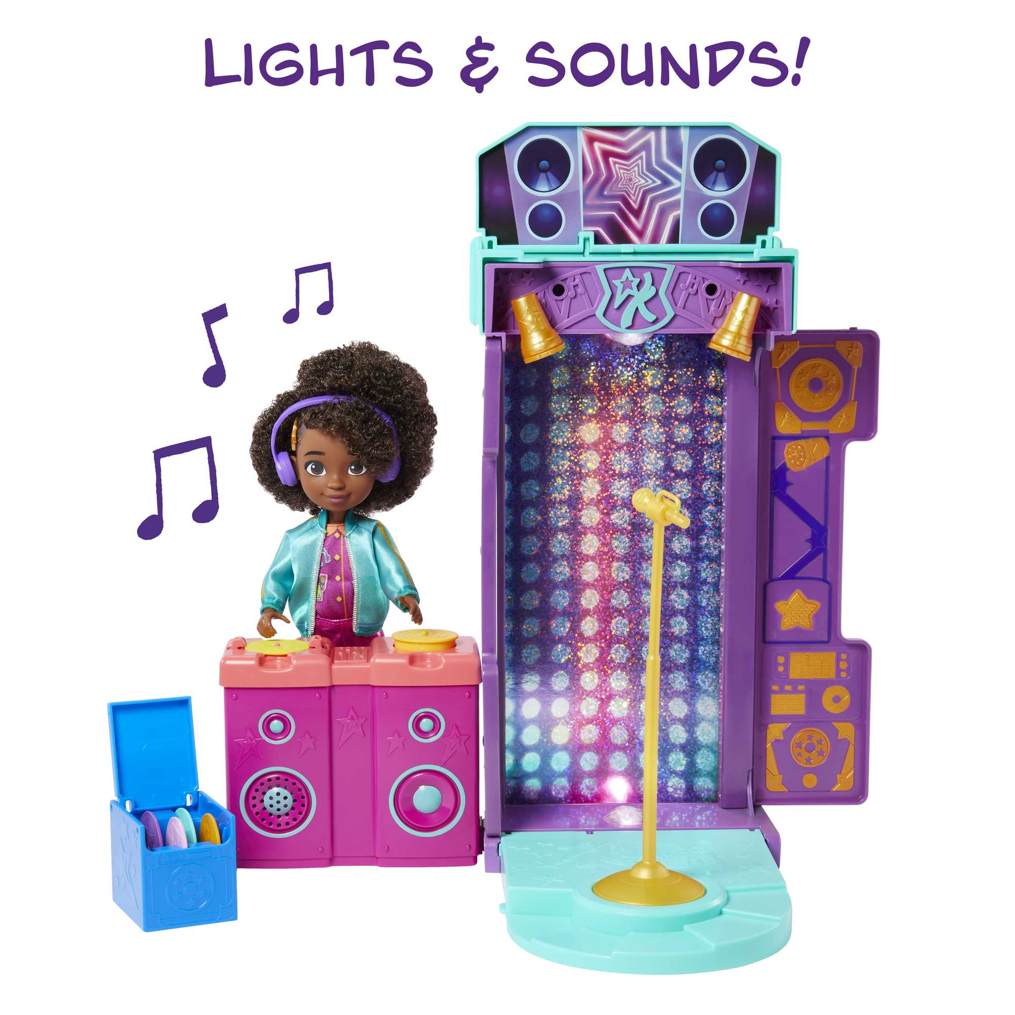 Hot Deal! Karma's World 2-in-1 Transforming Musical Star Stage Playset for Aspiring Rap Stars