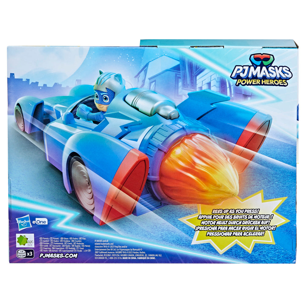 Awesome PJ Masks Power Heroes Season 1 Cat Racer with Lights and Sounds