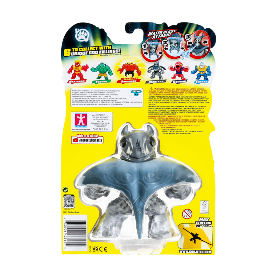 Hot Deal! Heroes Of Goo Jit Zu Deep Goo Sea S9 W2 Hero Pack - Mantara Action Figure