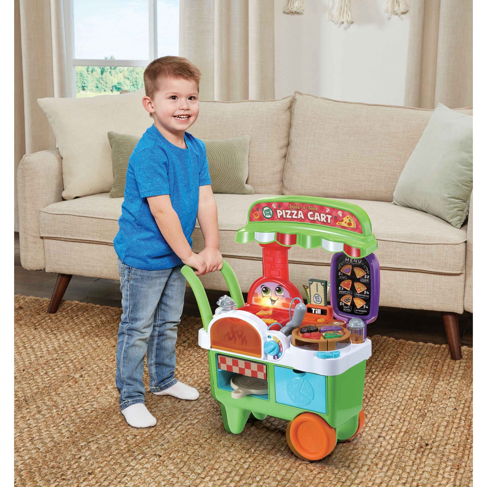 LeapFrog Interactive Build-A-Slice Pizza Cart for Kids Aged 3 - 6