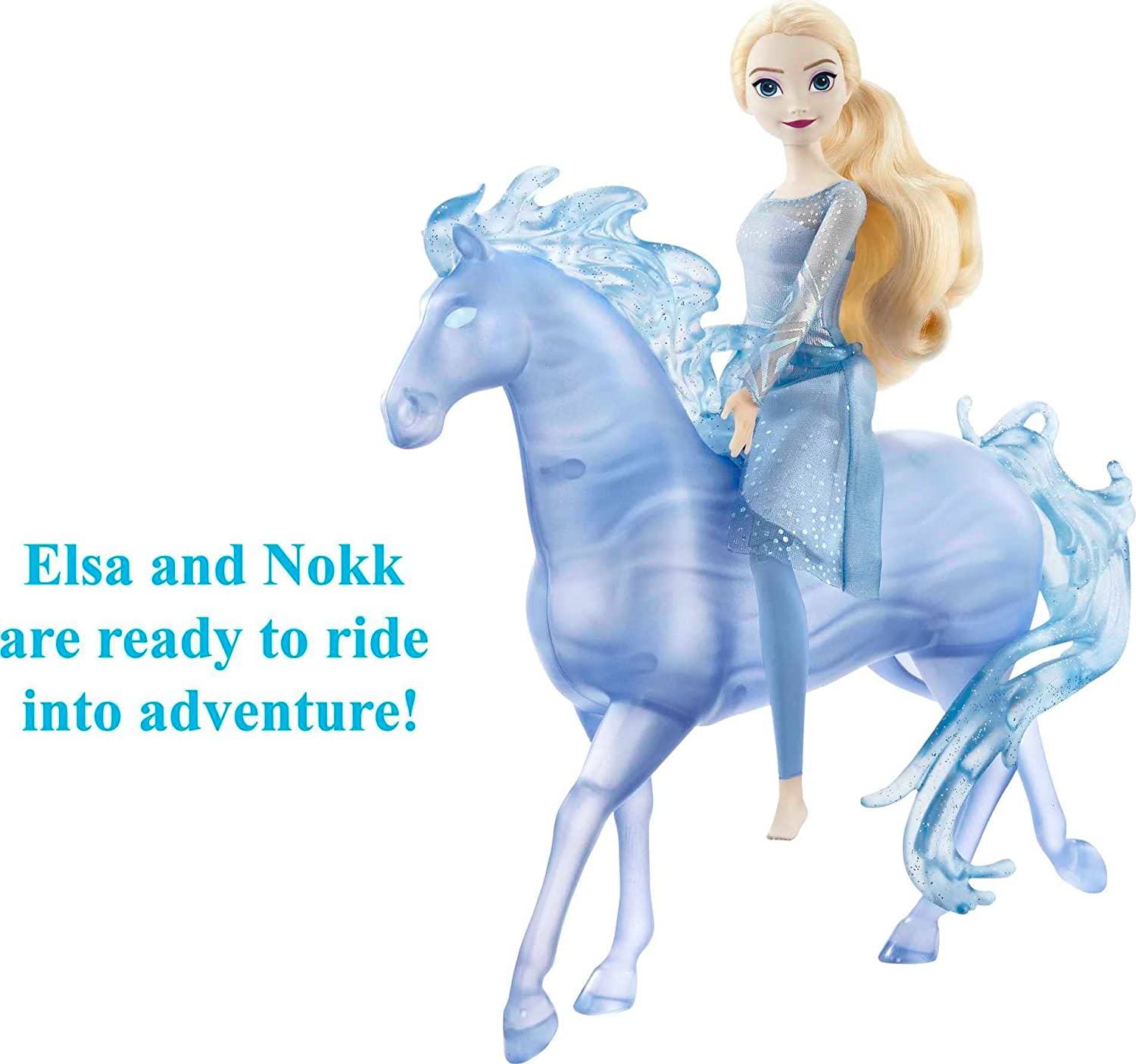 Hot! Disney Frozen 2 Elsa & Nokk Figure Set