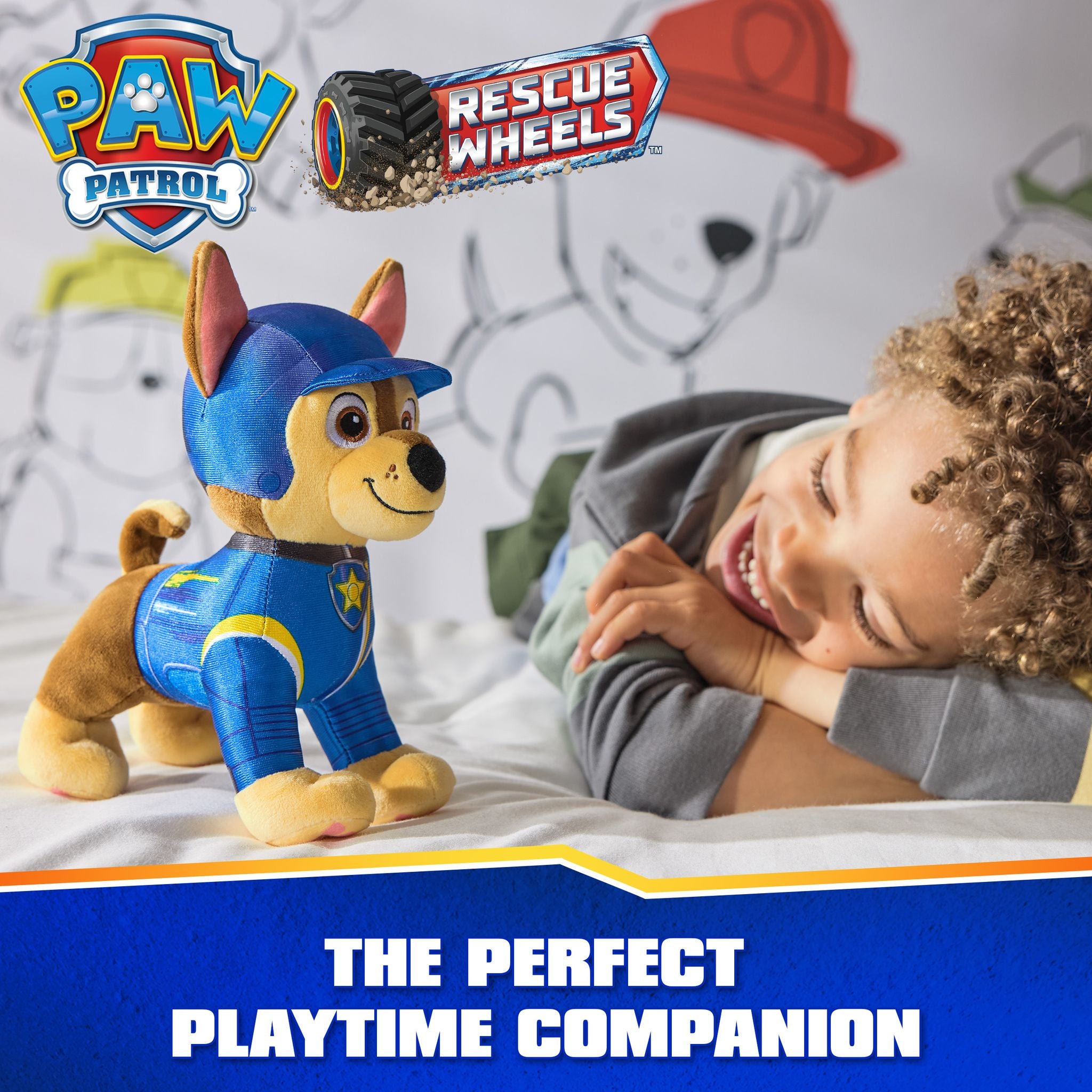 PAW Patrol 8-Inch Chase Rescue Wheels Plush - Great Gift!