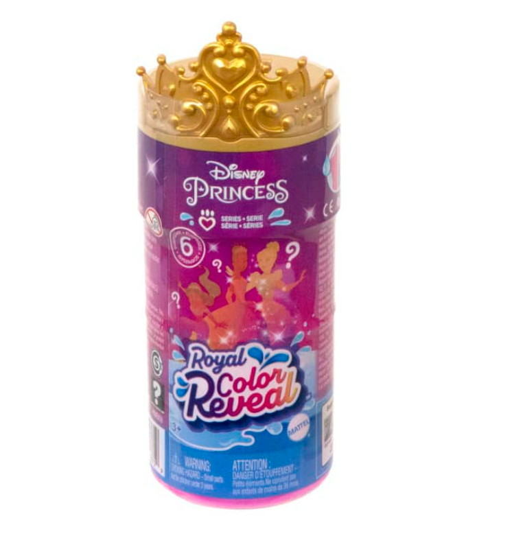 Hot! Disney Princess Royal Color Reveal Small Doll Blind Tube with Surprises
