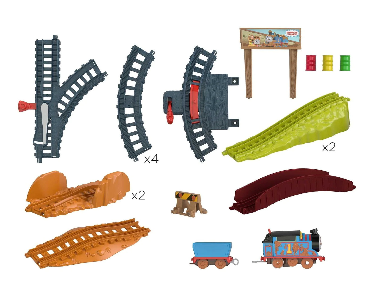 Fisher-Price Thomas & Friends Motorized Track Set: Muddy Adventures - Fun for Preschoolers