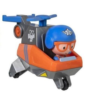 Hot Blippi Mini Vehicle Helicopter Set